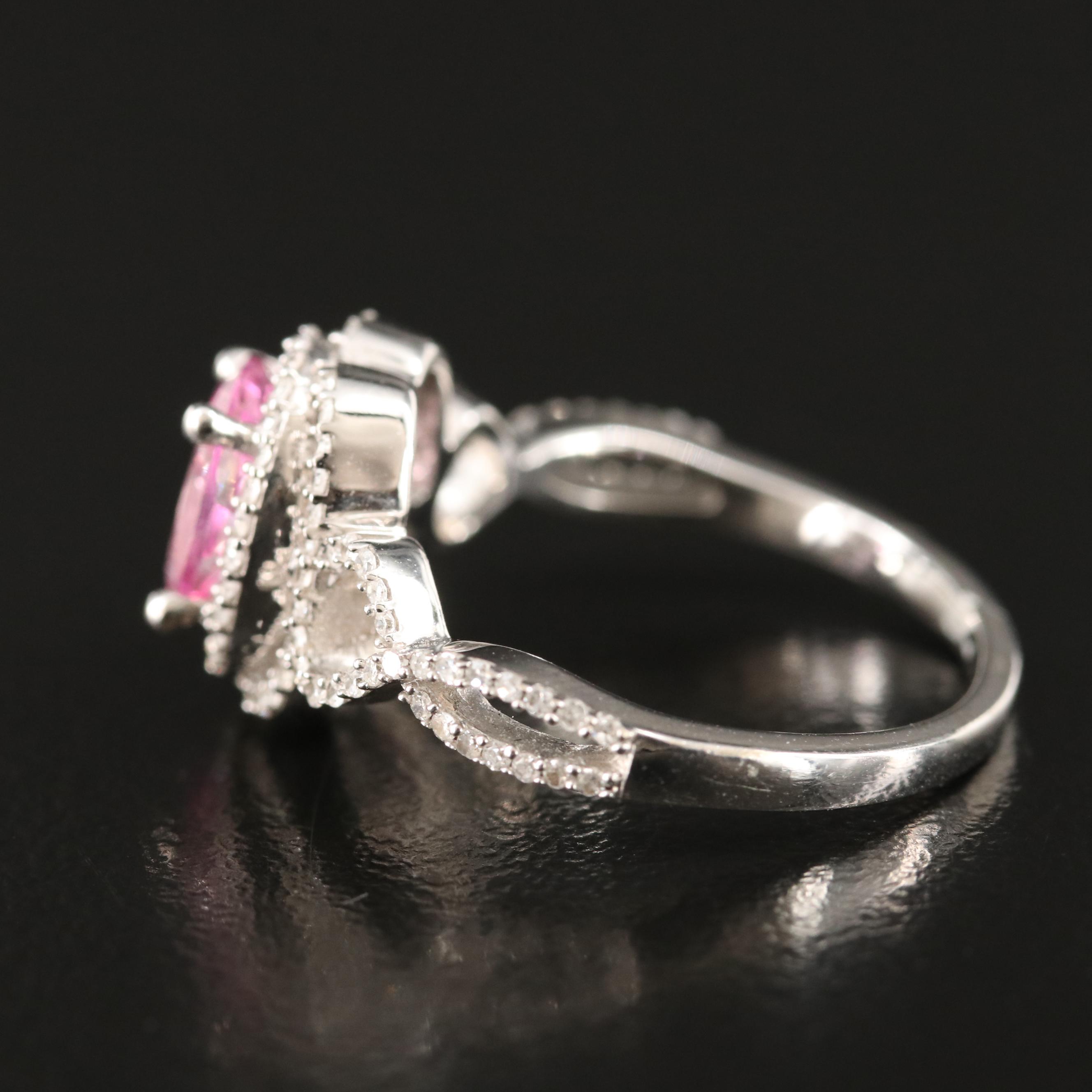 14K Topaz and Diamond Ring