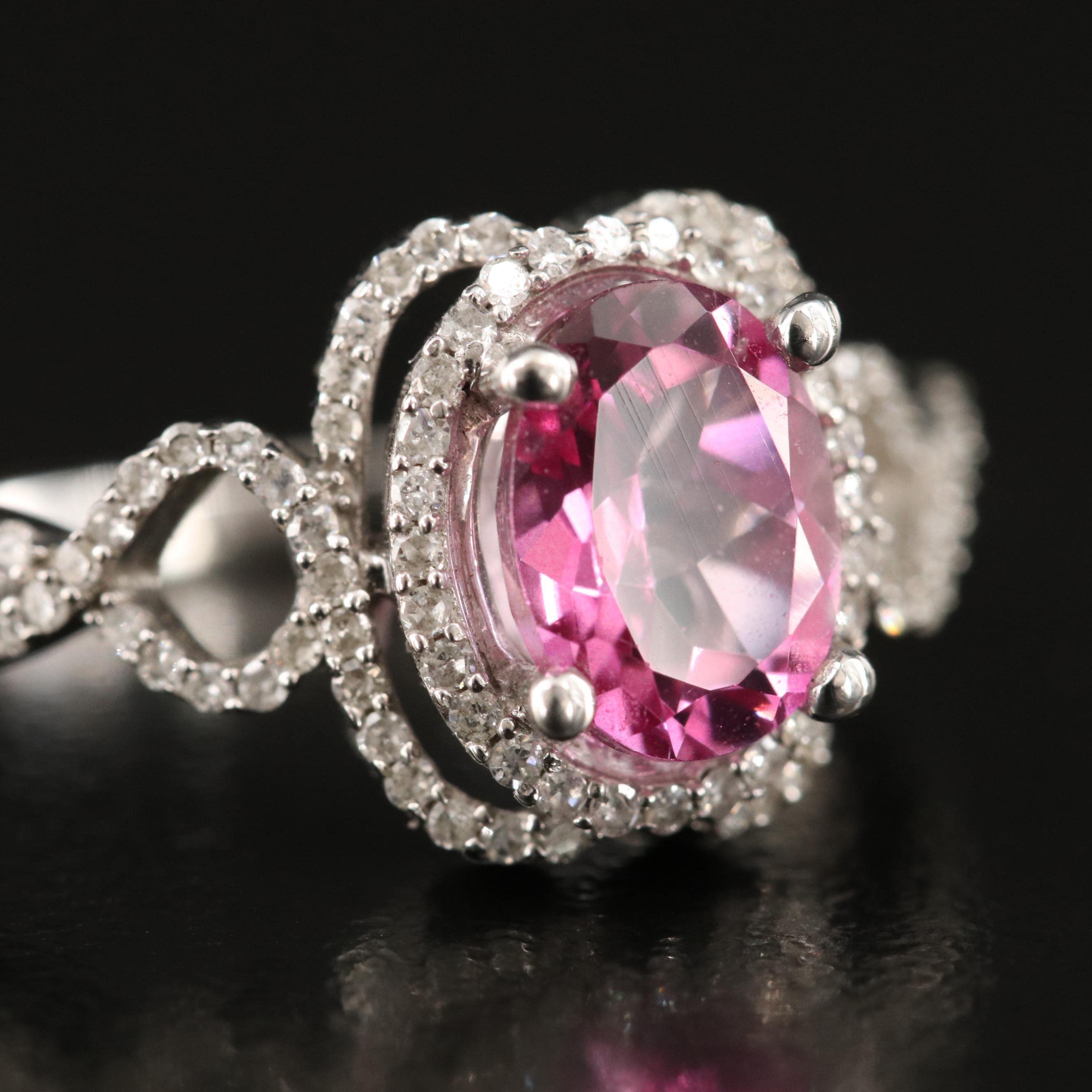 14K Topaz and Diamond Ring