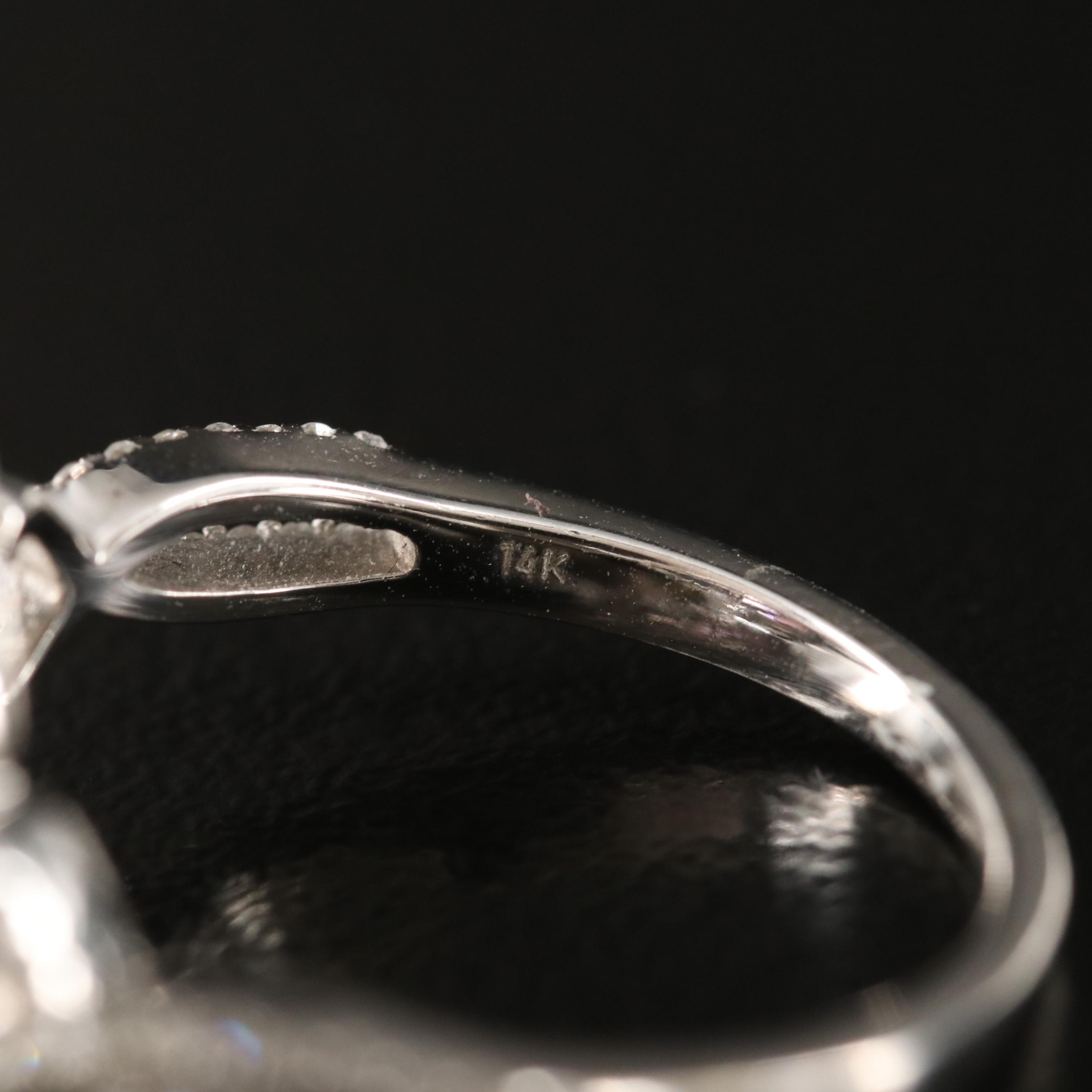 14K Topaz and Diamond Ring