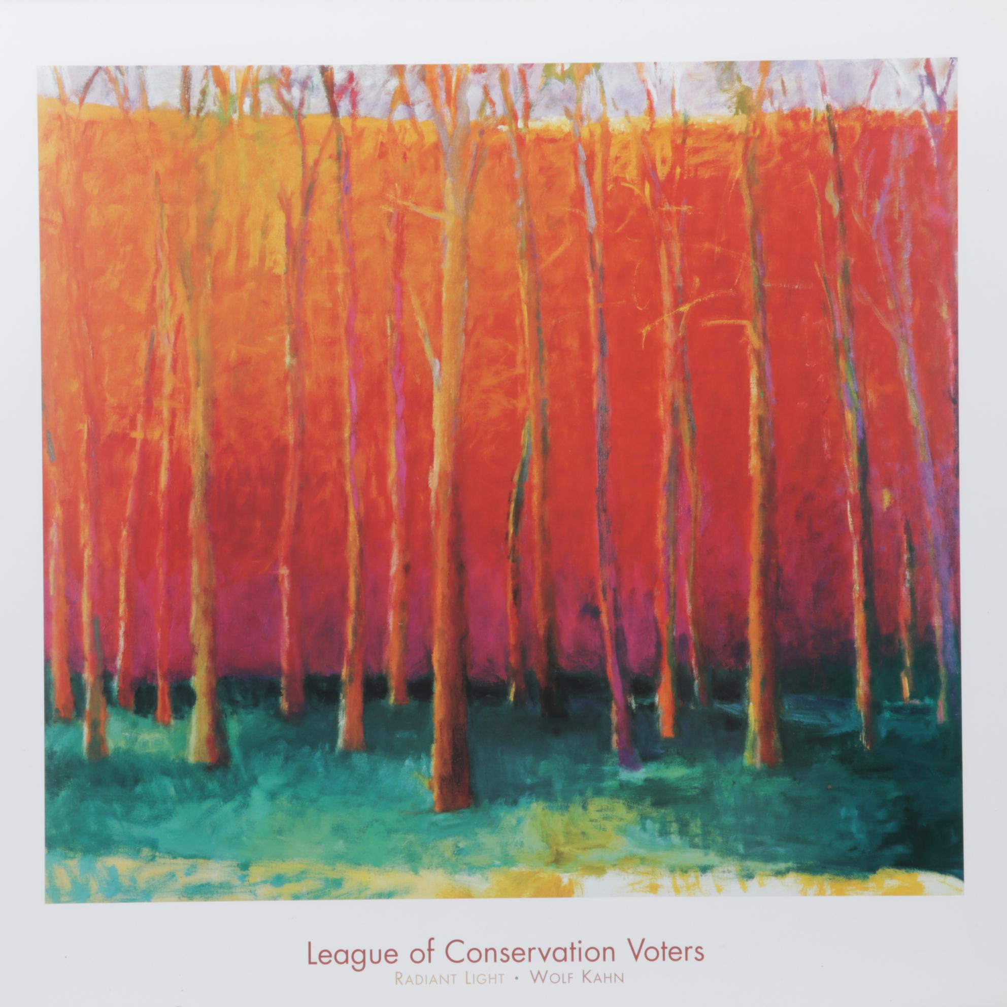 Offset Lithograph After Wolf Kahn "Radiant Light," Circa 2000