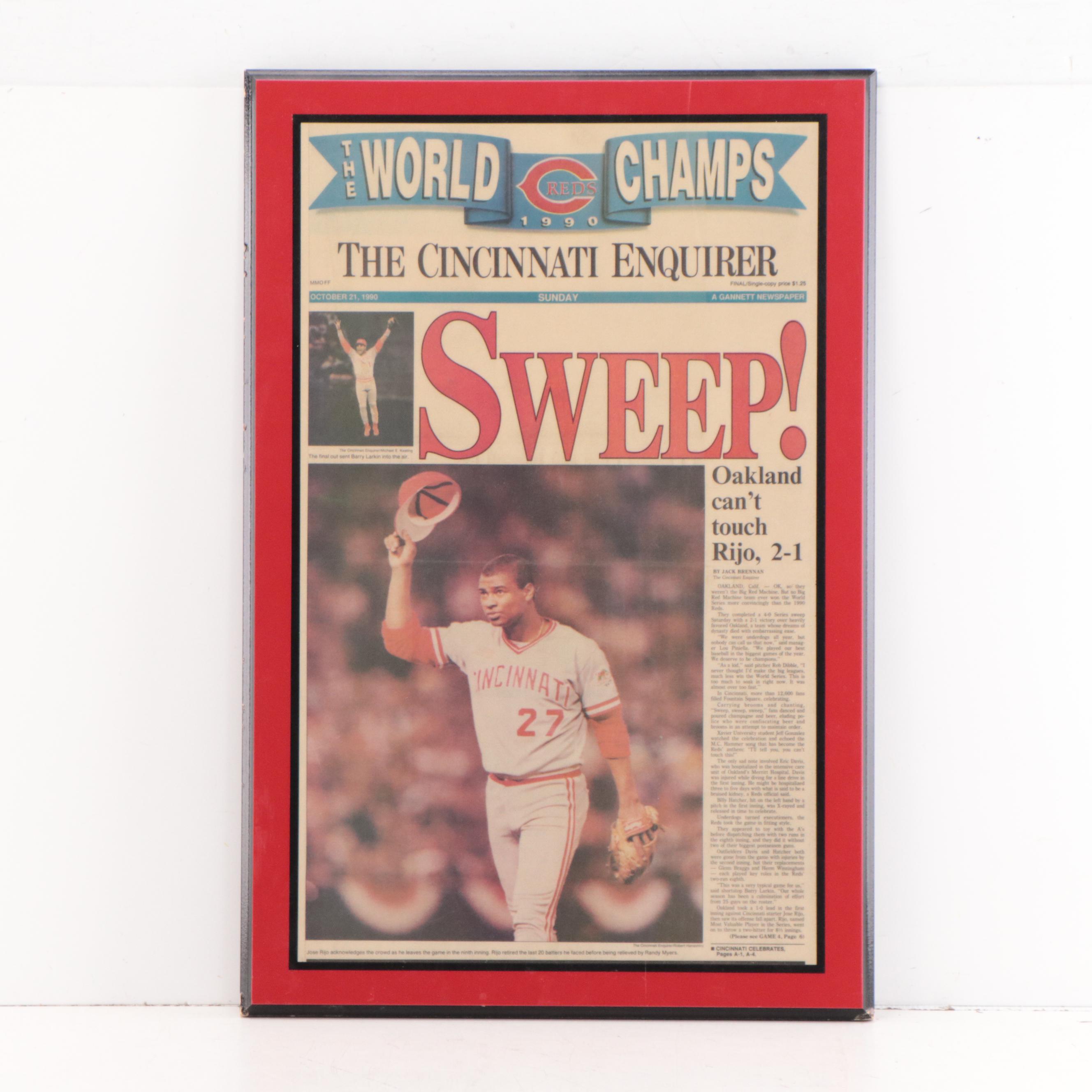 Cincinnati Reds Memorabilia Including W.F. Schildman Photograph