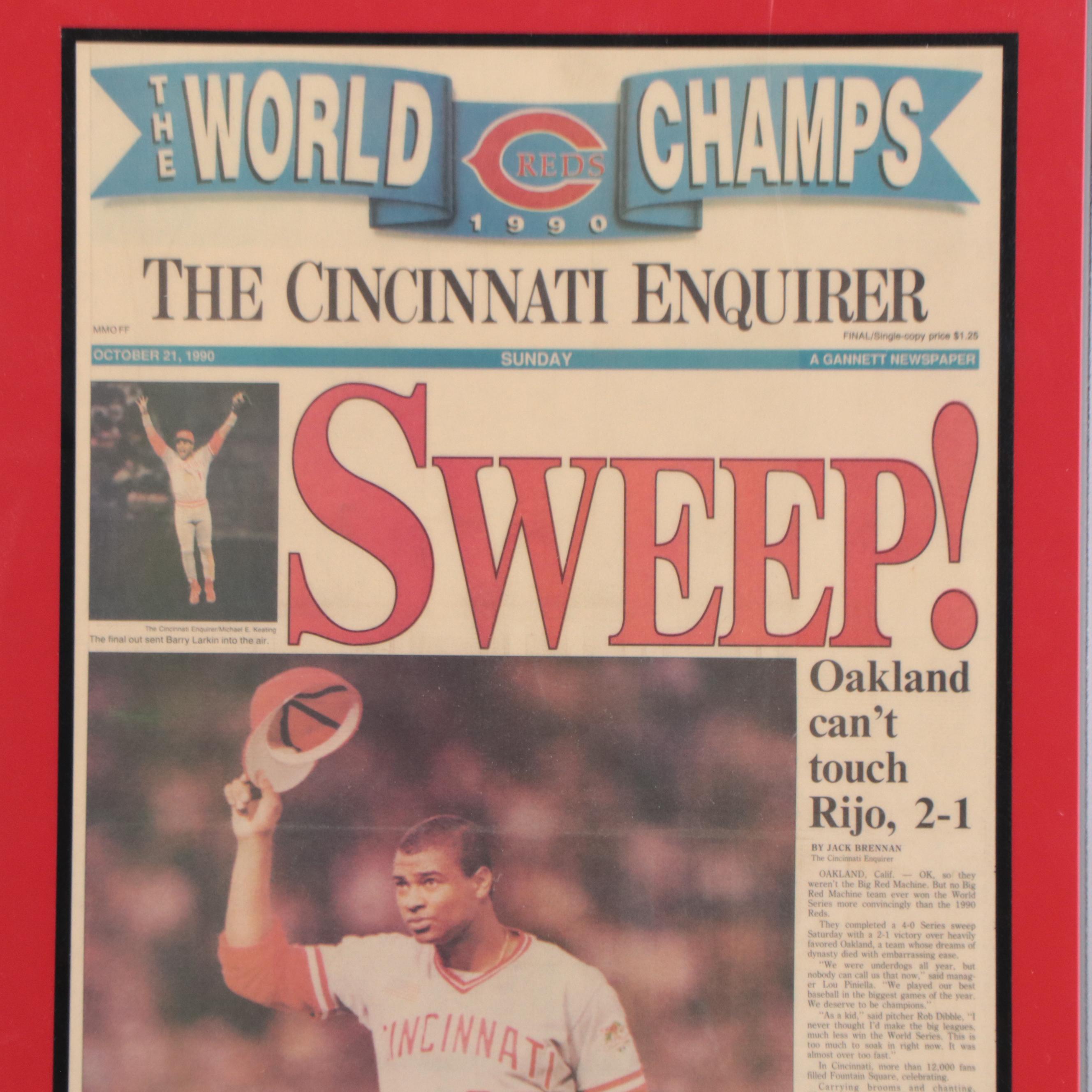 Cincinnati Reds Memorabilia Including W.F. Schildman Photograph