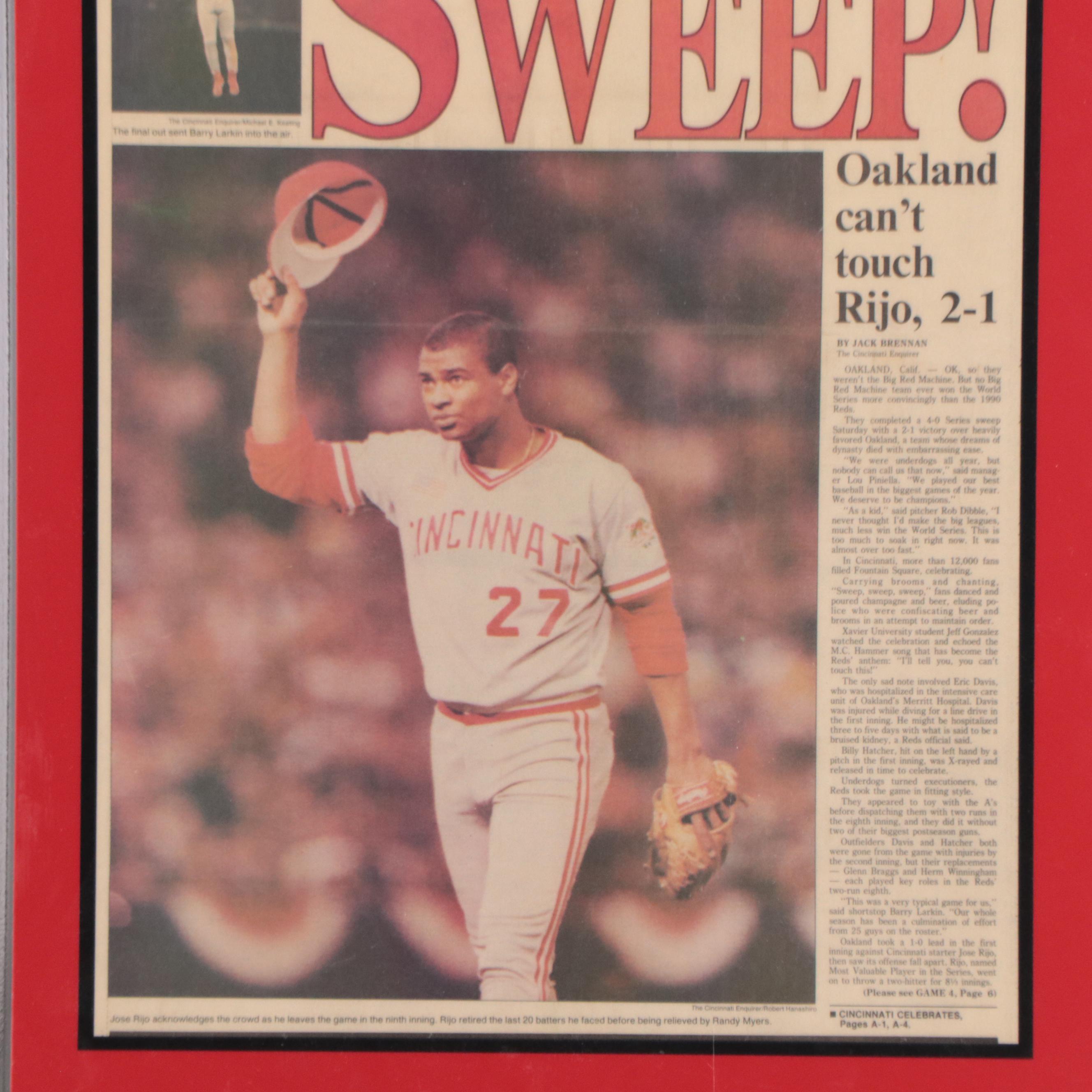 Cincinnati Reds Memorabilia Including W.F. Schildman Photograph