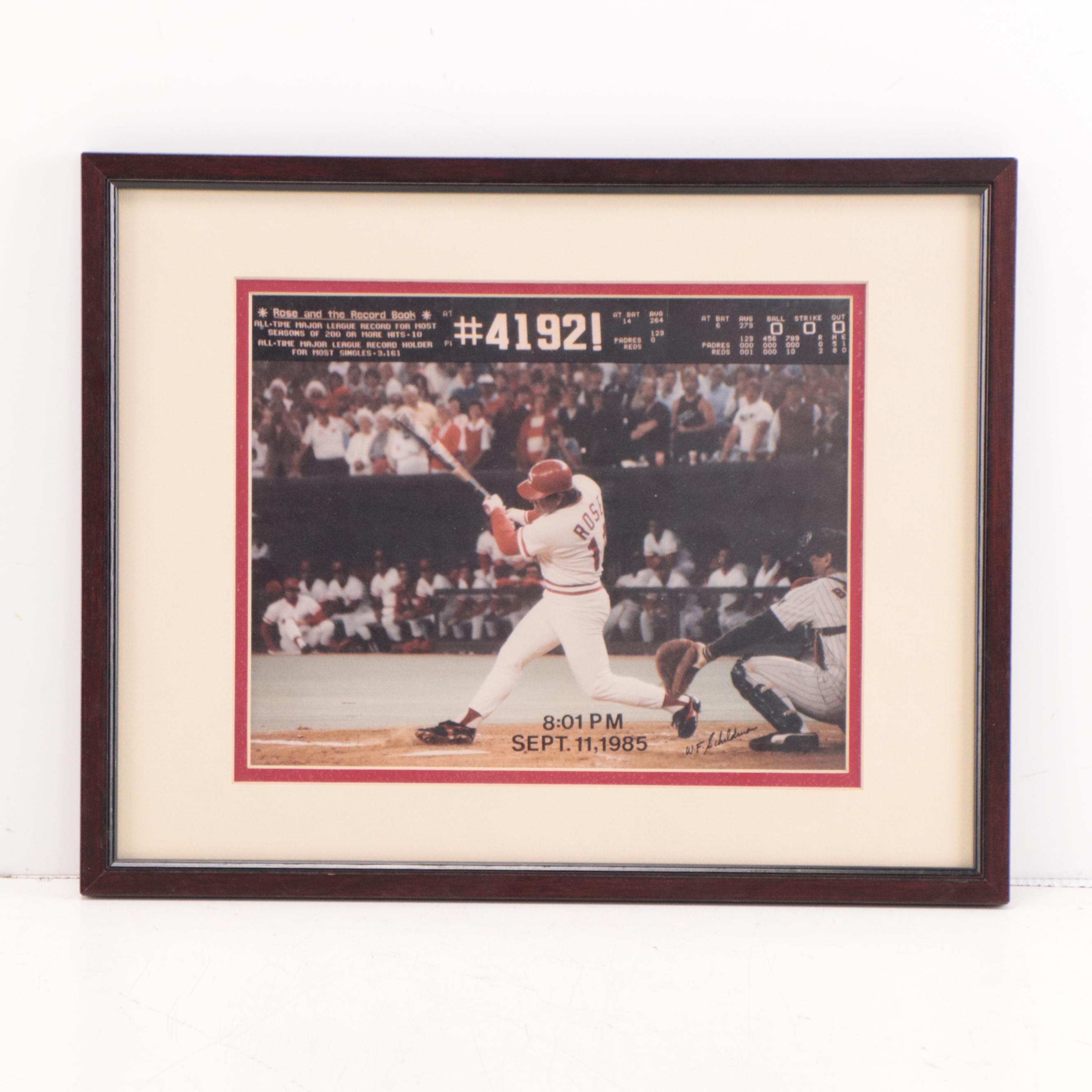 Cincinnati Reds Memorabilia Including W.F. Schildman Photograph