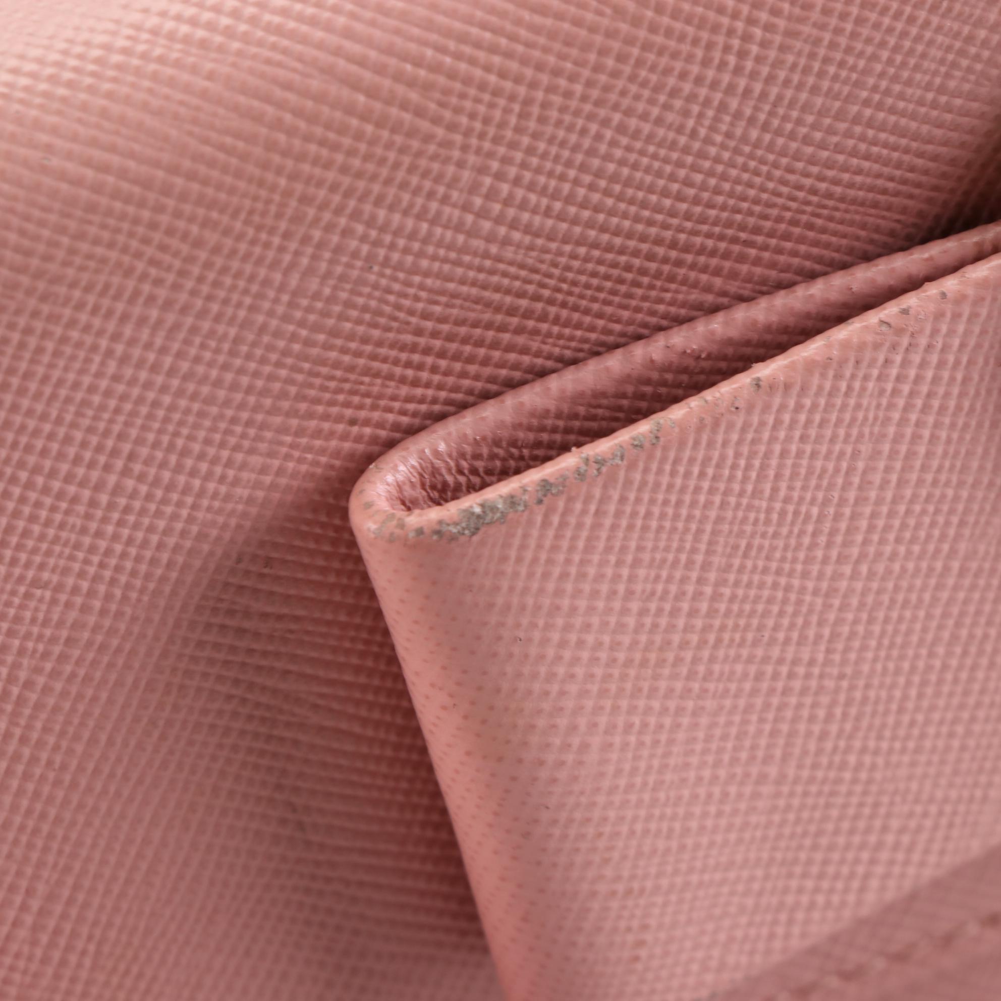 Prada Bow Continental Wallet in Saffiano Leather