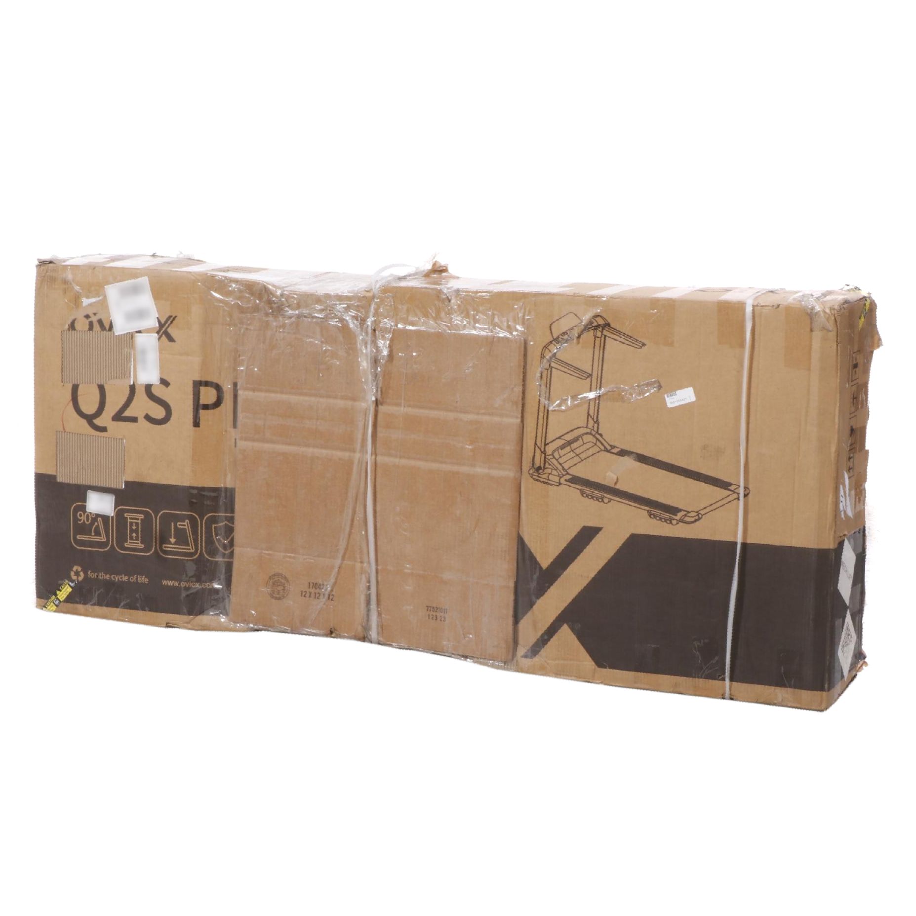 OVICX Q2S+ Folding Treadmill With LED Light Display and Bluetooth