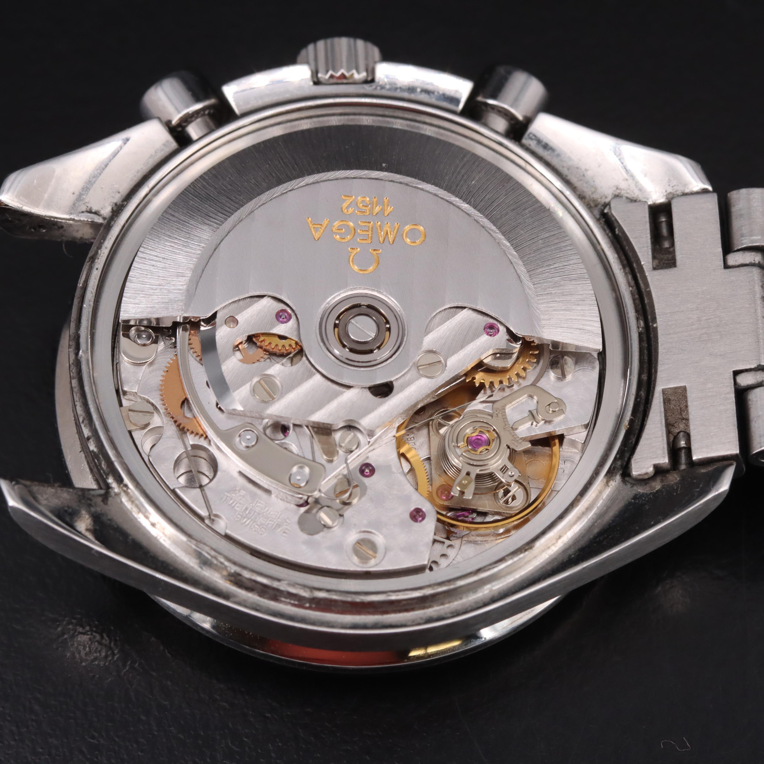 Omega Speedmaster Date Silver Dial Steel Automatic Chronograph Watch