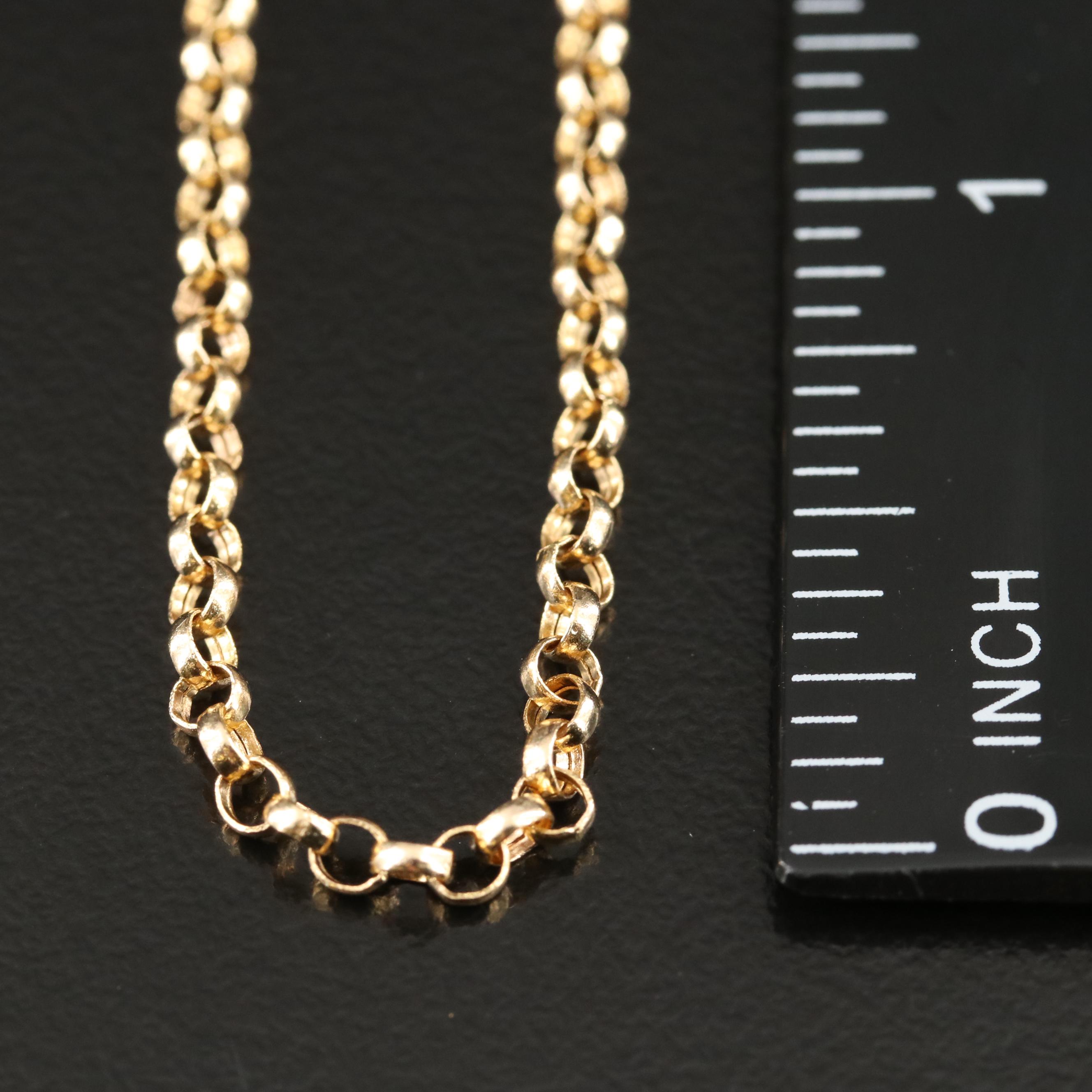 14K Rolo Chain Necklace