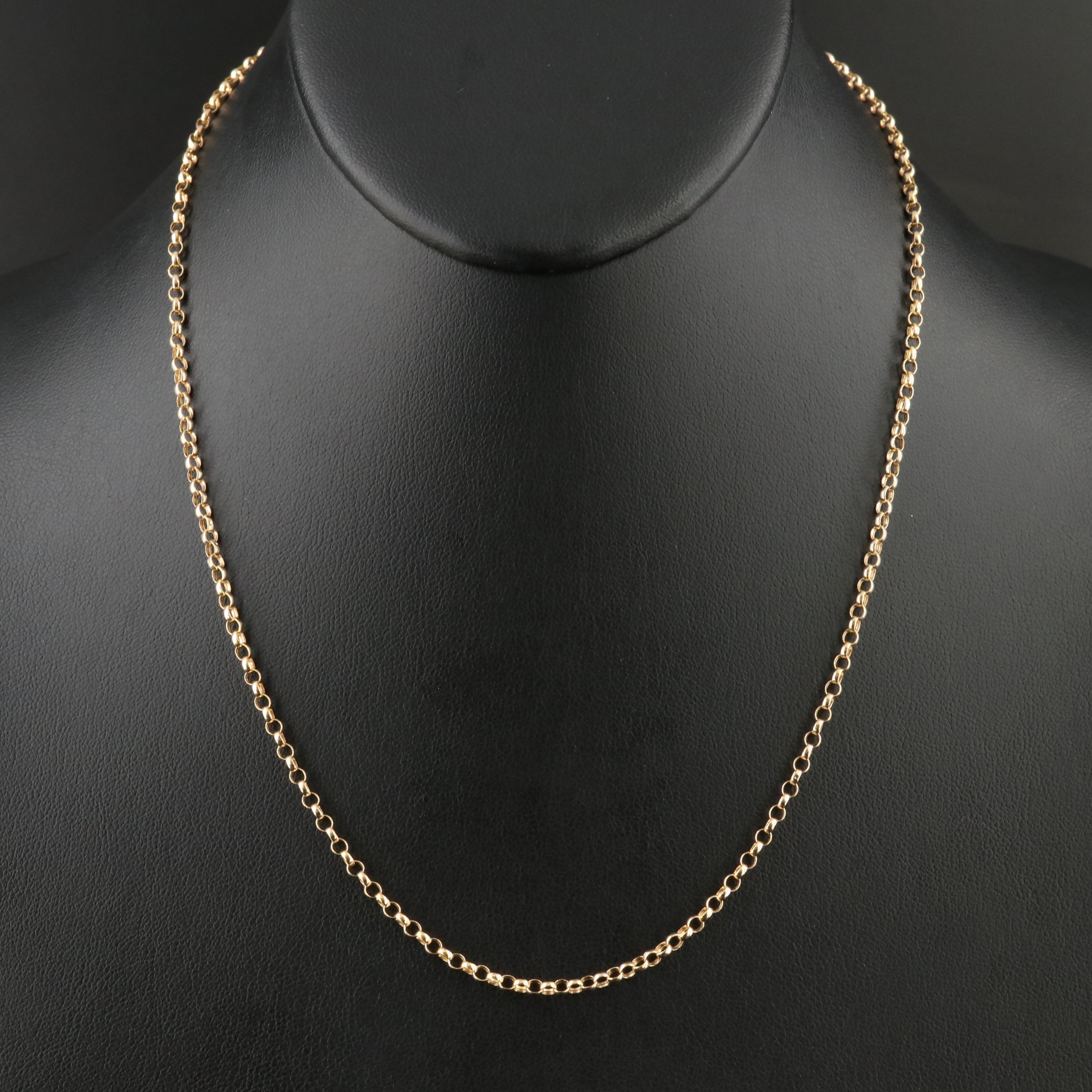 14K Rolo Chain Necklace