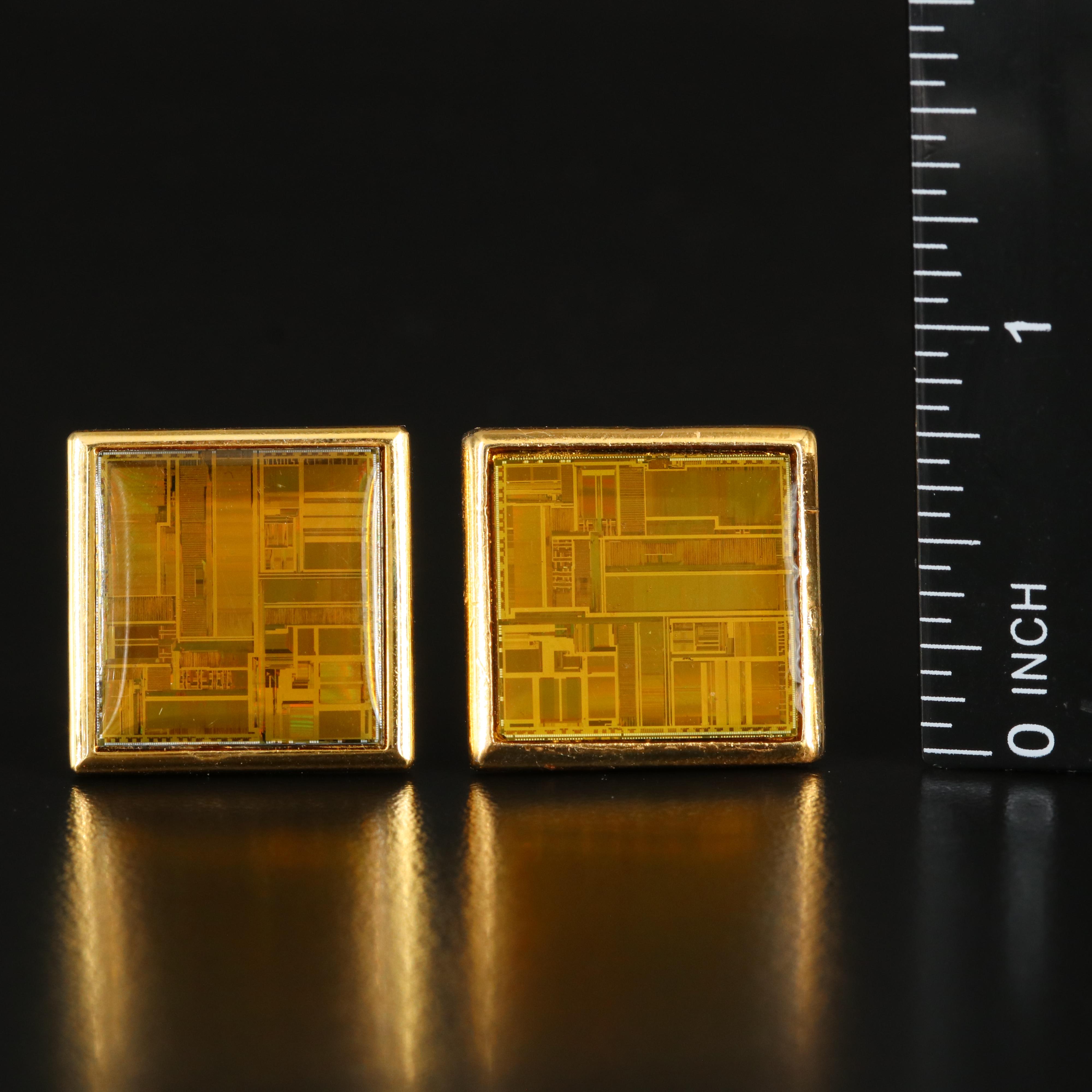 14K Resin Cufflinks with Vintage Cufflink Selection