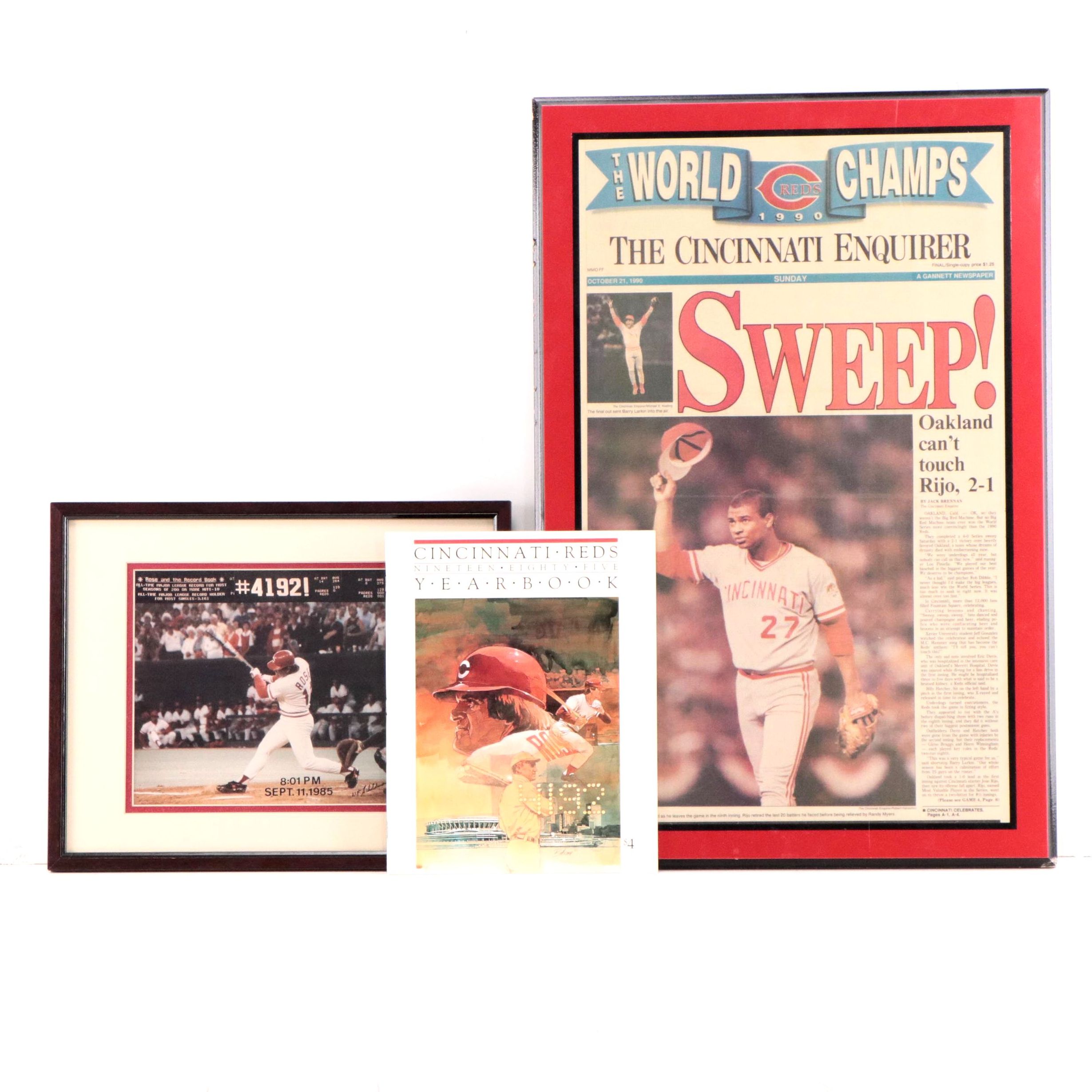 Cincinnati Reds Memorabilia Including W.F. Schildman Photograph