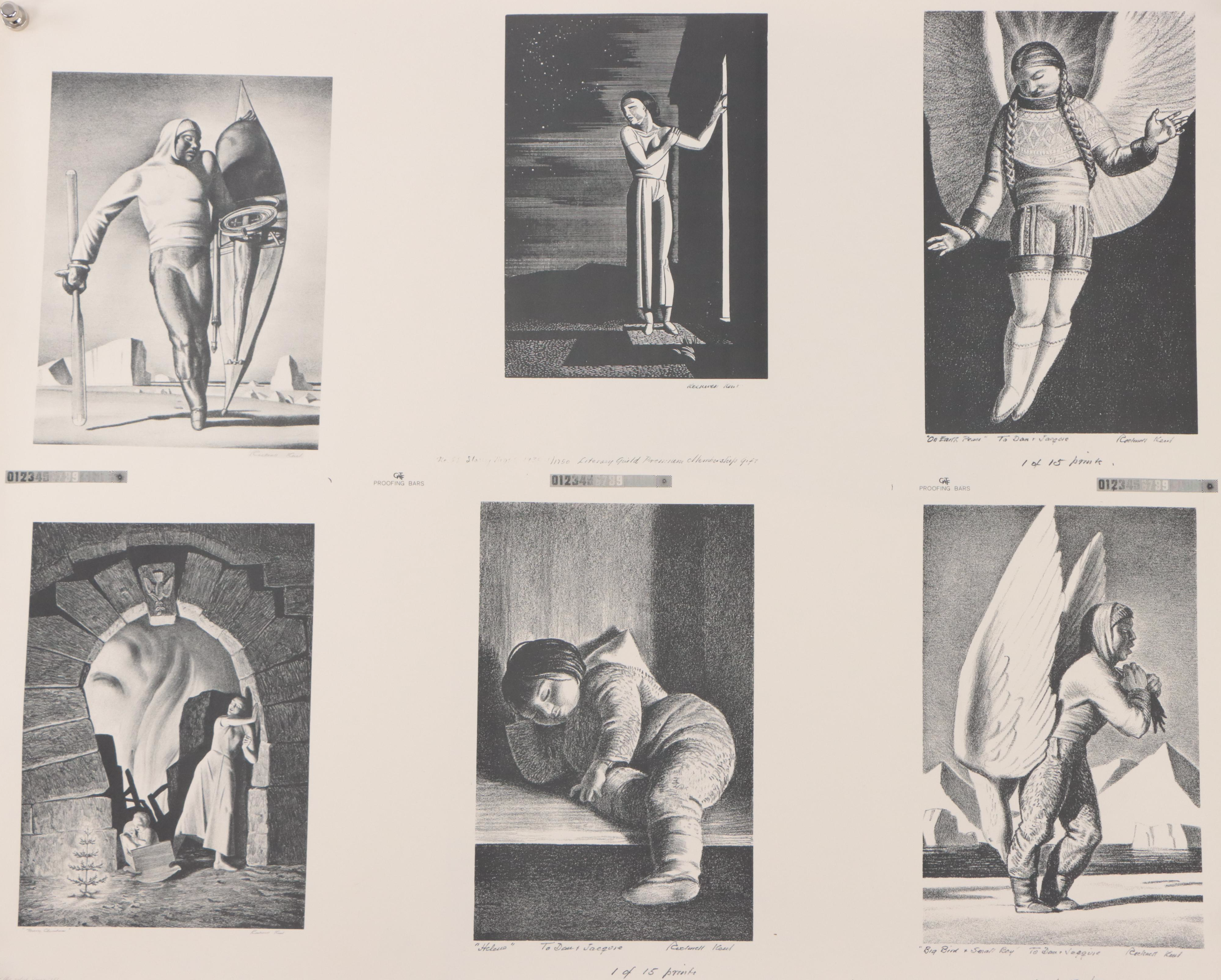 Rockwell Kent Art Deco Wood Engraving Book or Magazine Covers and More