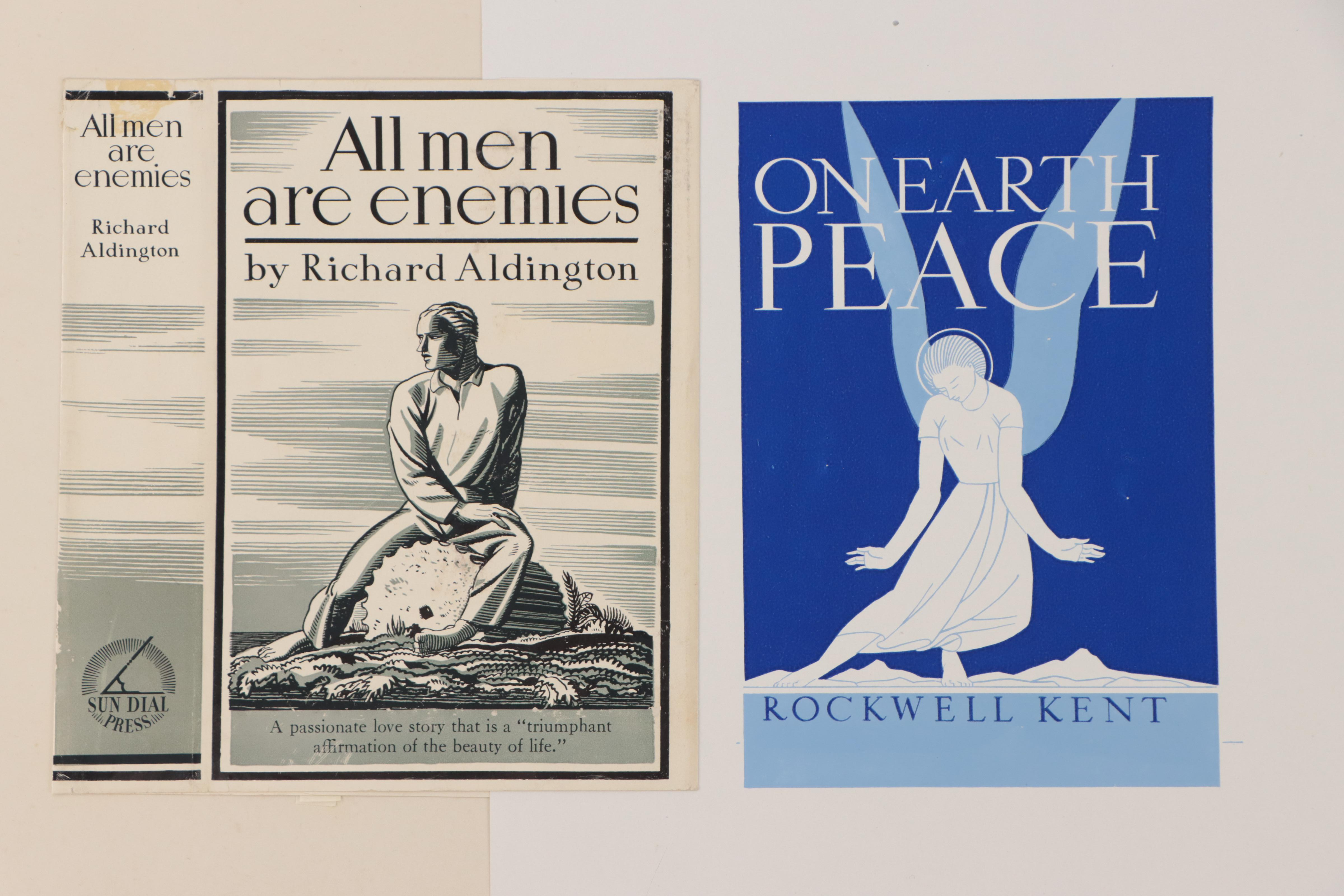 Rockwell Kent Art Deco Wood Engraving Book or Magazine Covers and More