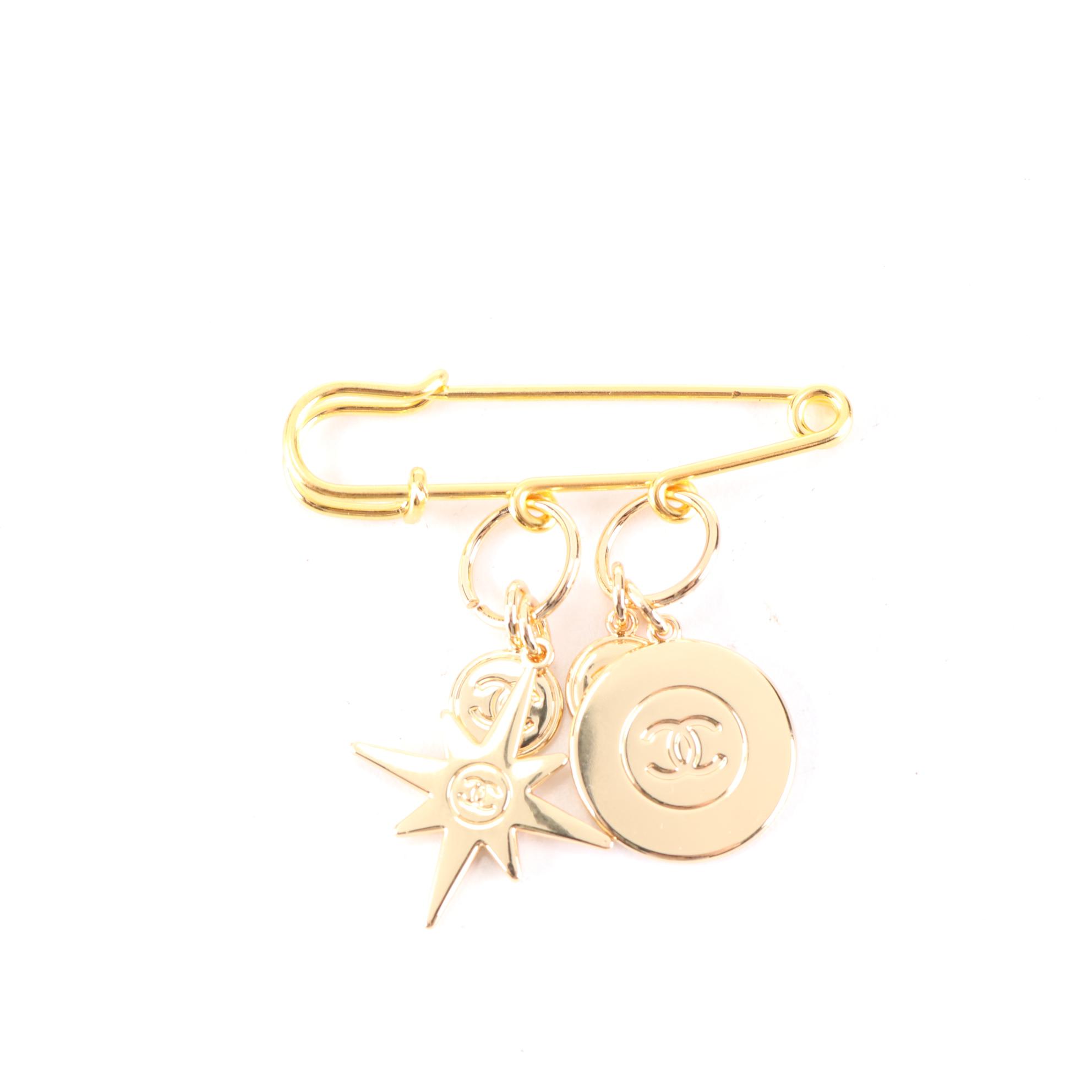 Chanel Safety Pin Brooch
