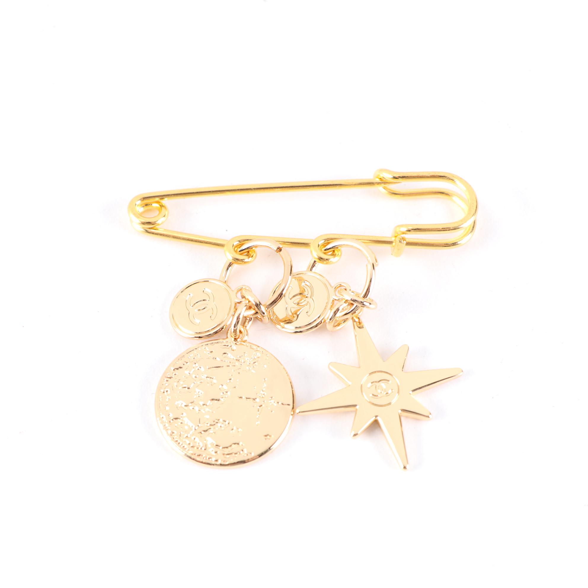 Chanel Safety Pin Brooch