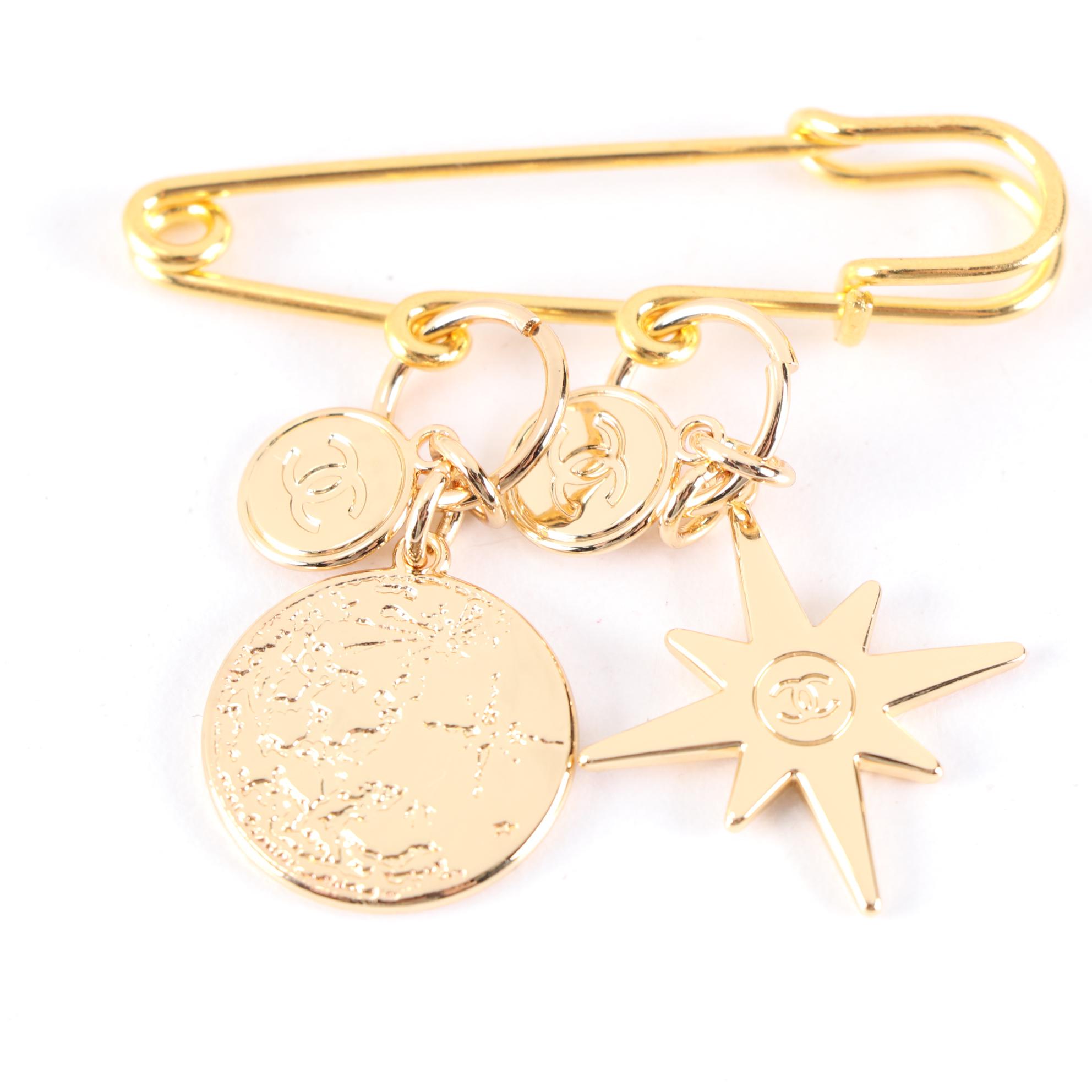 Chanel Safety Pin Brooch