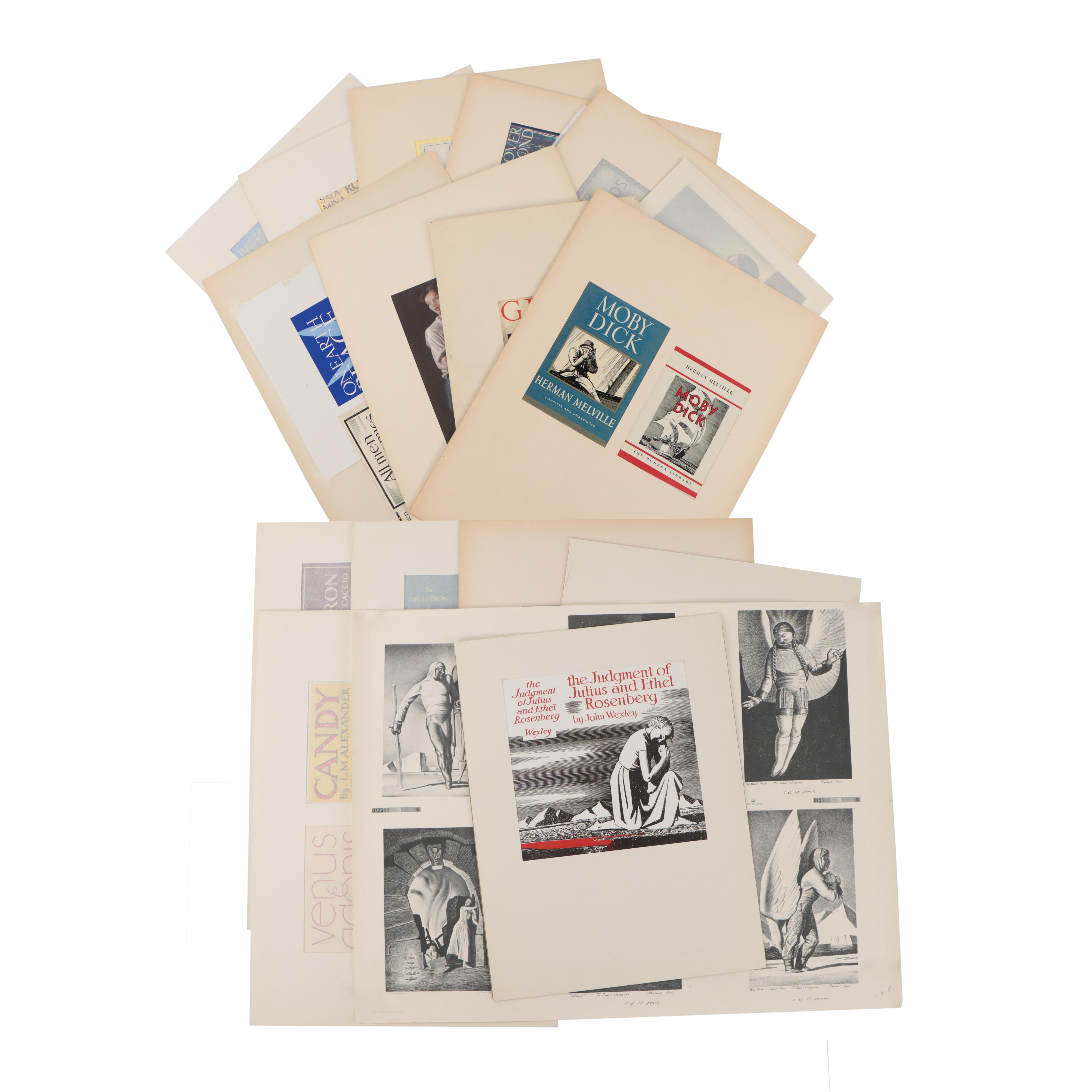 Rockwell Kent Art Deco Wood Engraving Book or Magazine Covers and More