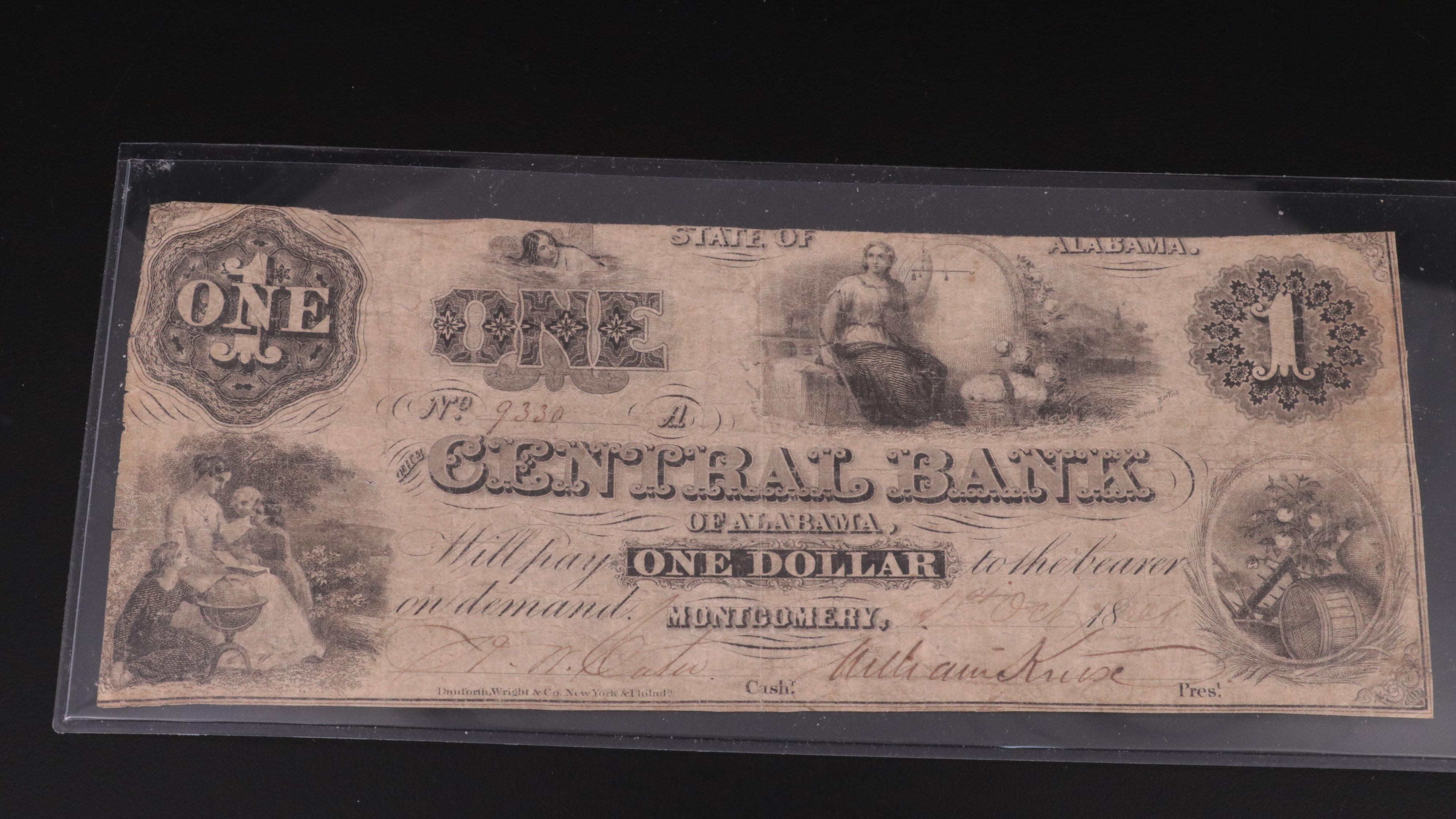 Two Civil War Era Obsolete Bank Notes