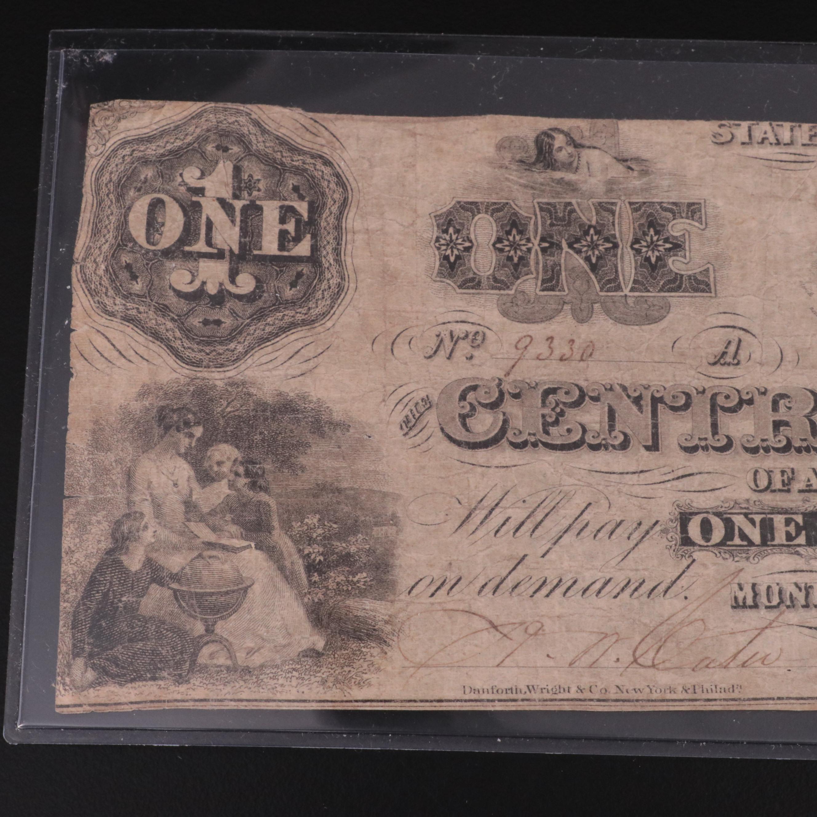 Two Civil War Era Obsolete Bank Notes