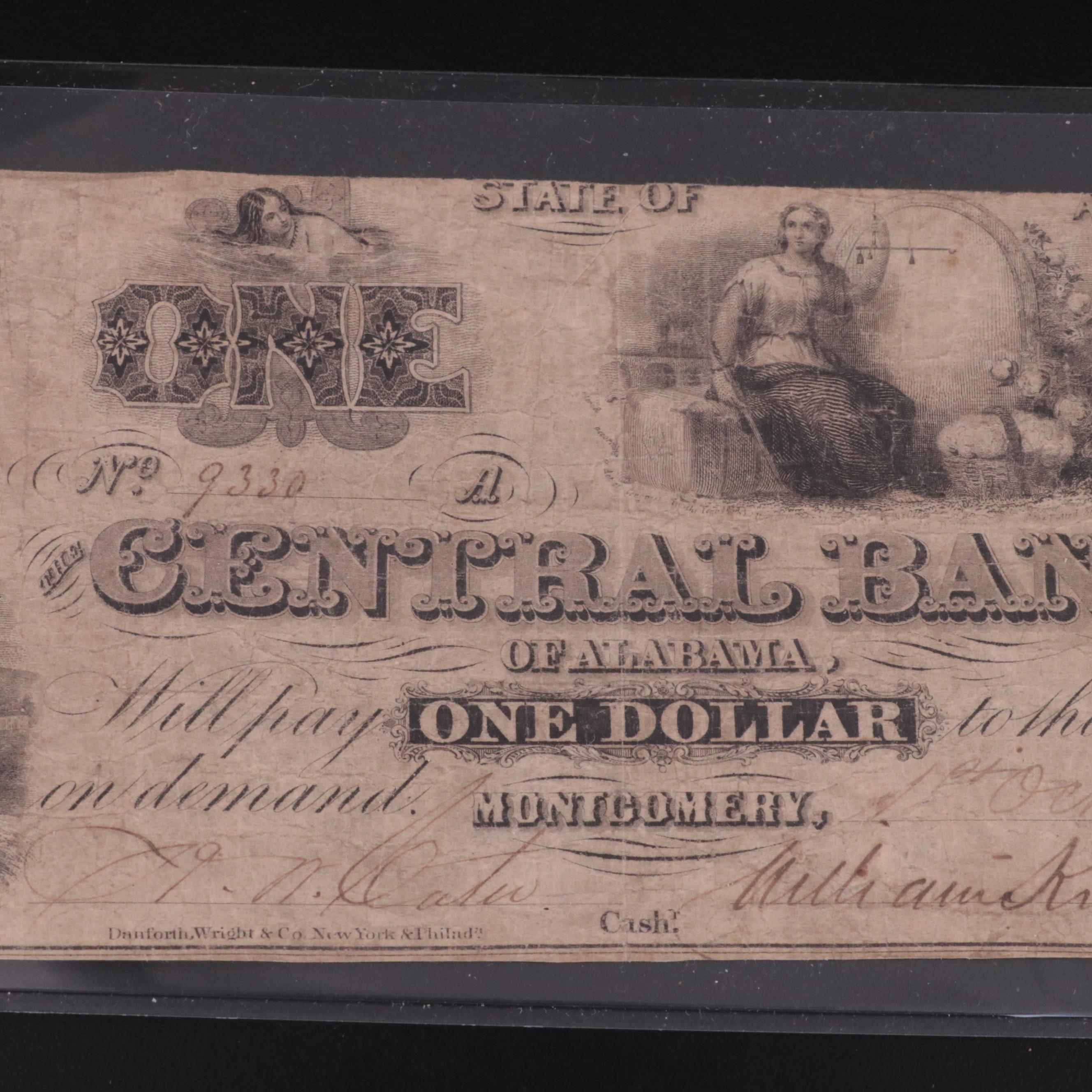 Two Civil War Era Obsolete Bank Notes