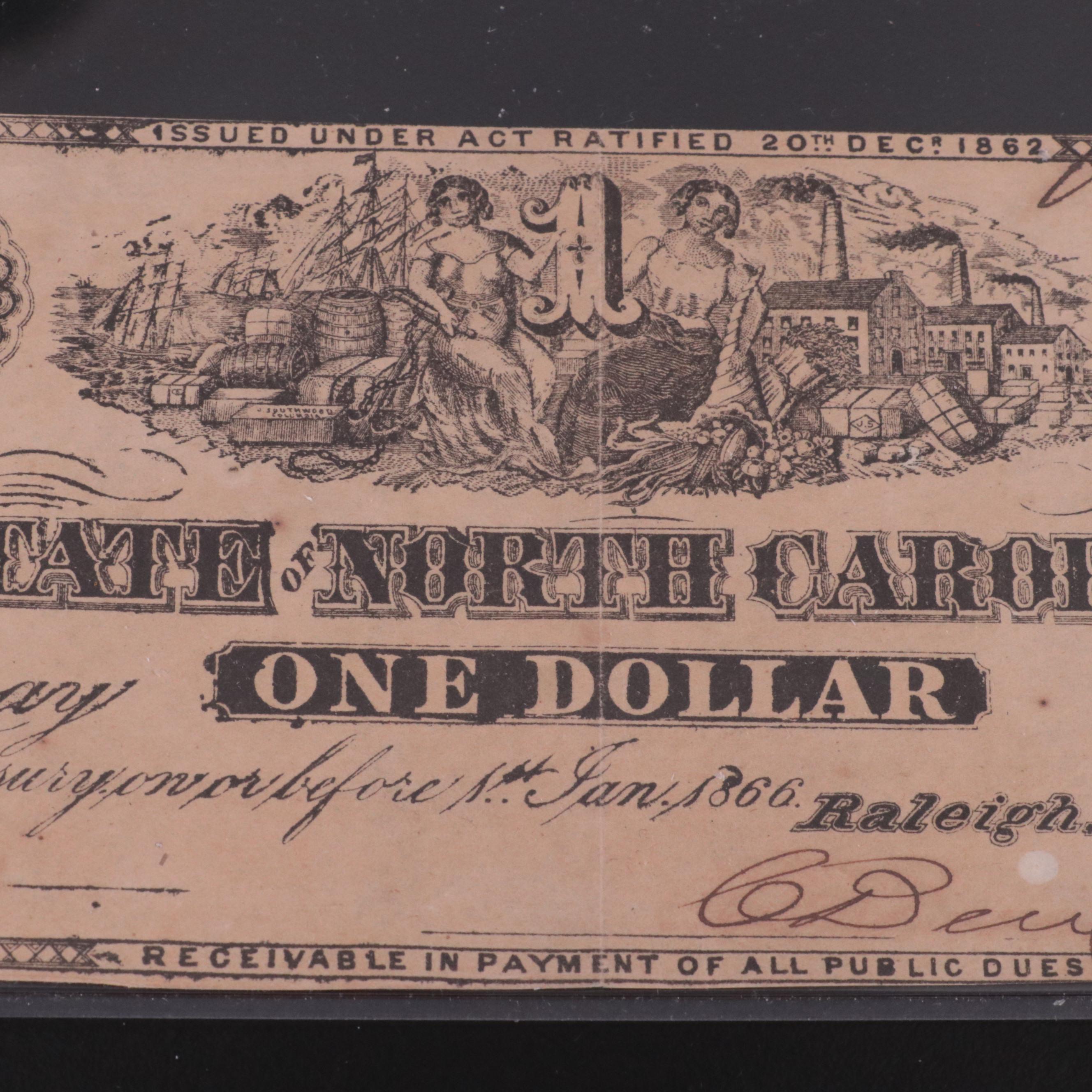 Two Civil War Era Obsolete Bank Notes