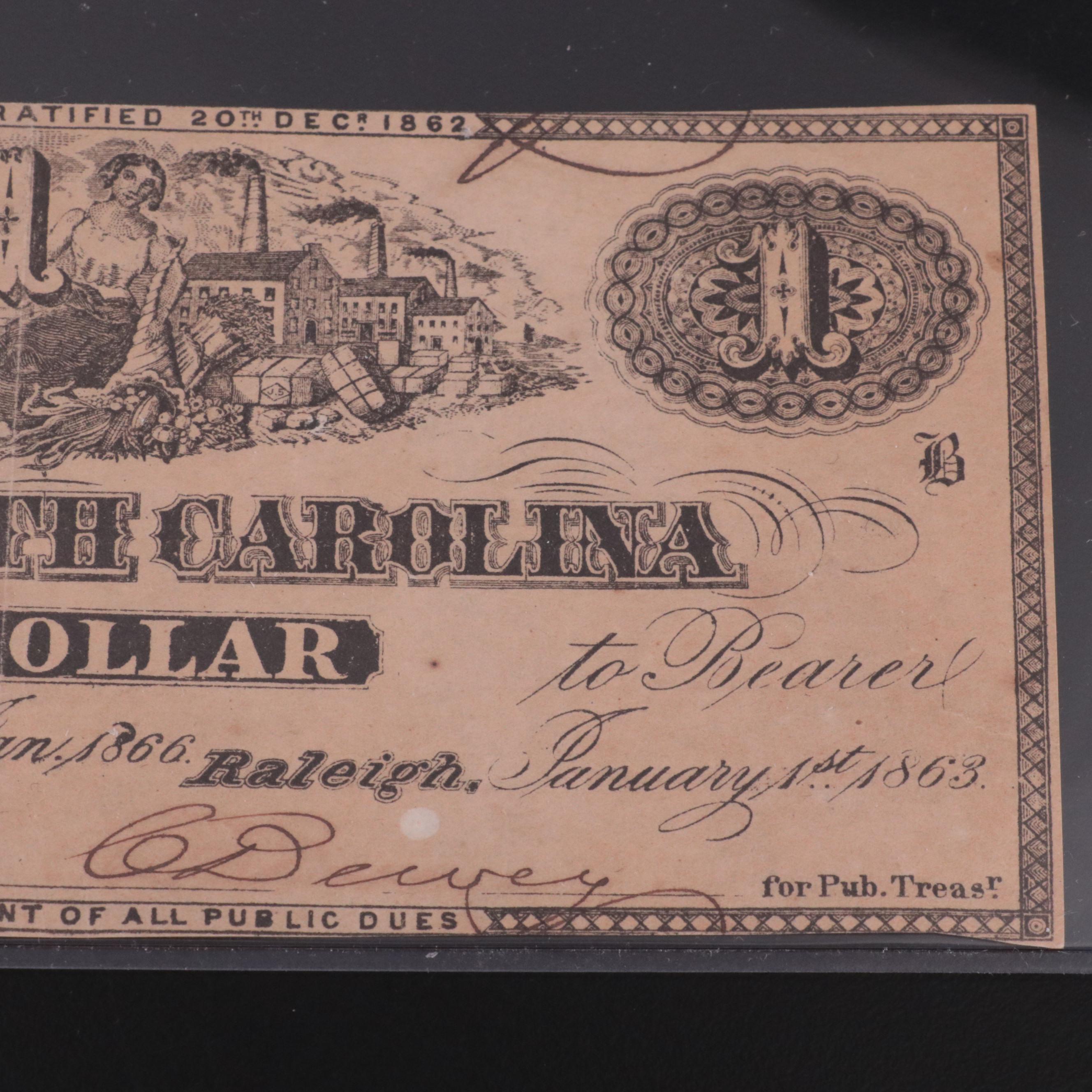 Two Civil War Era Obsolete Bank Notes