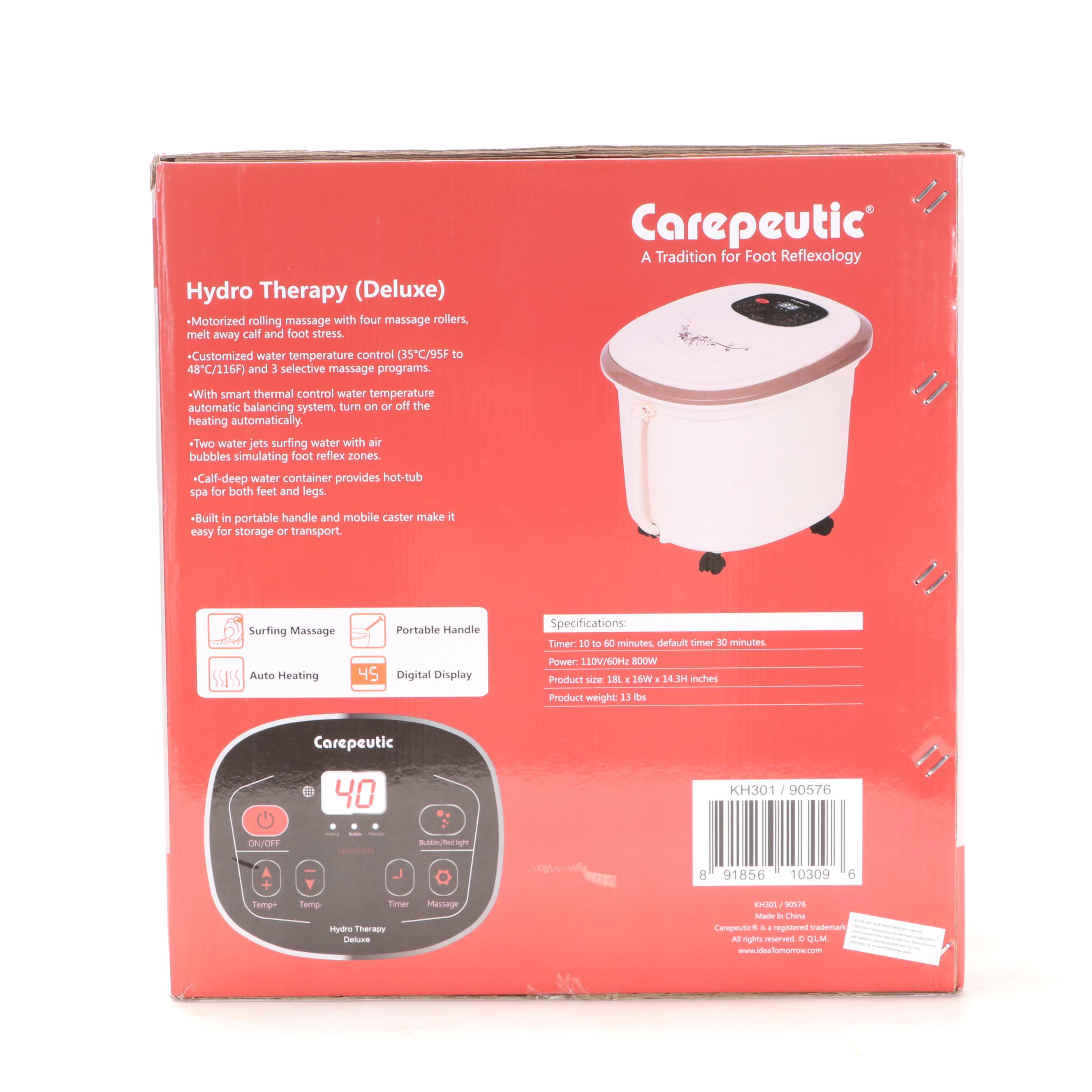 Carepeutic Hydro Therapy Foot and Leg Spa Bath Massager