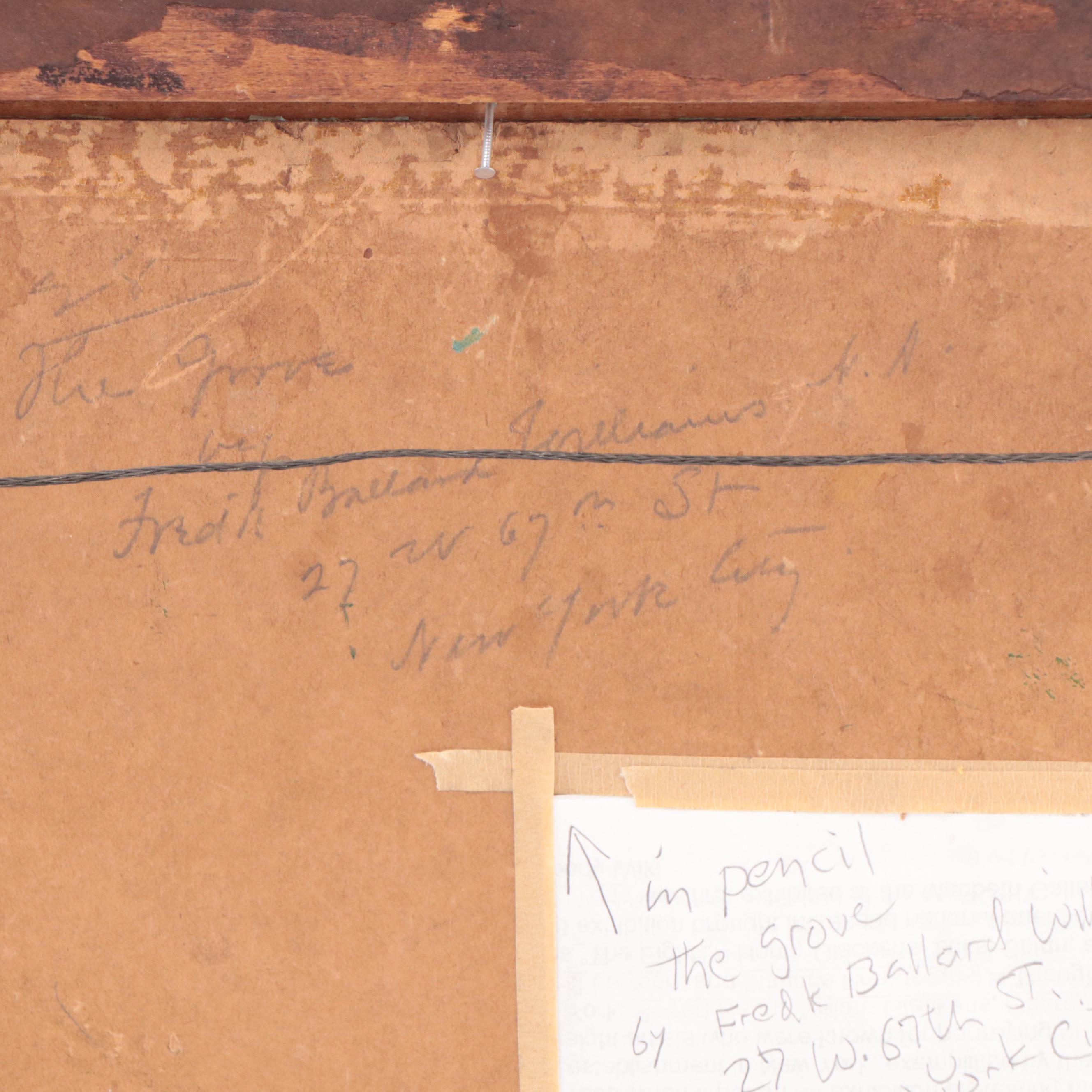 Frederick Ballard Williams Landscape Oil Painting "The Grove"