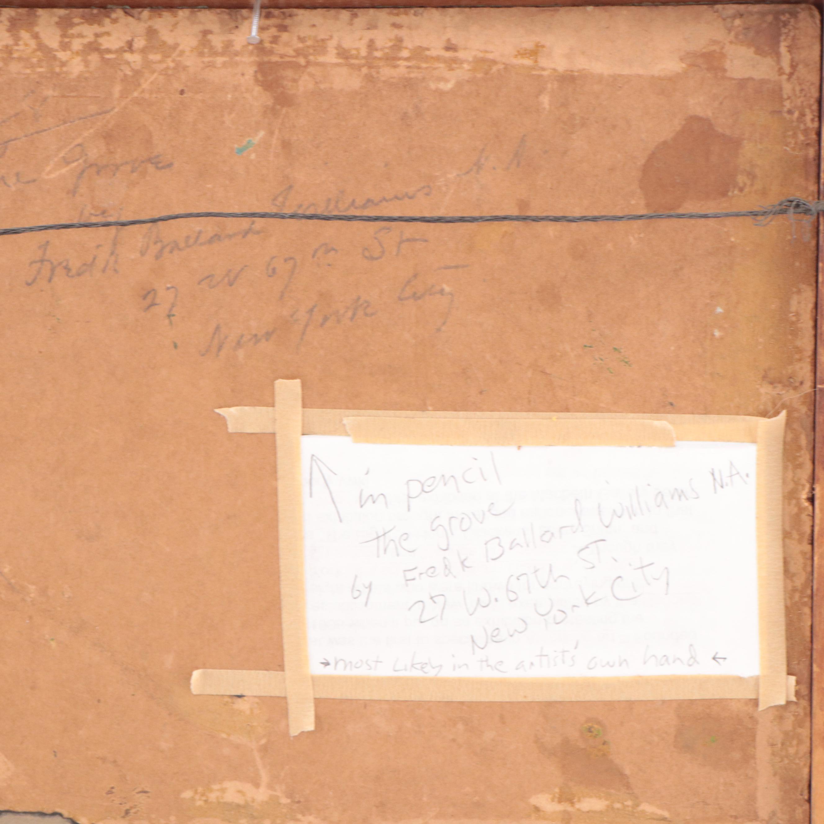 Frederick Ballard Williams Landscape Oil Painting "The Grove"