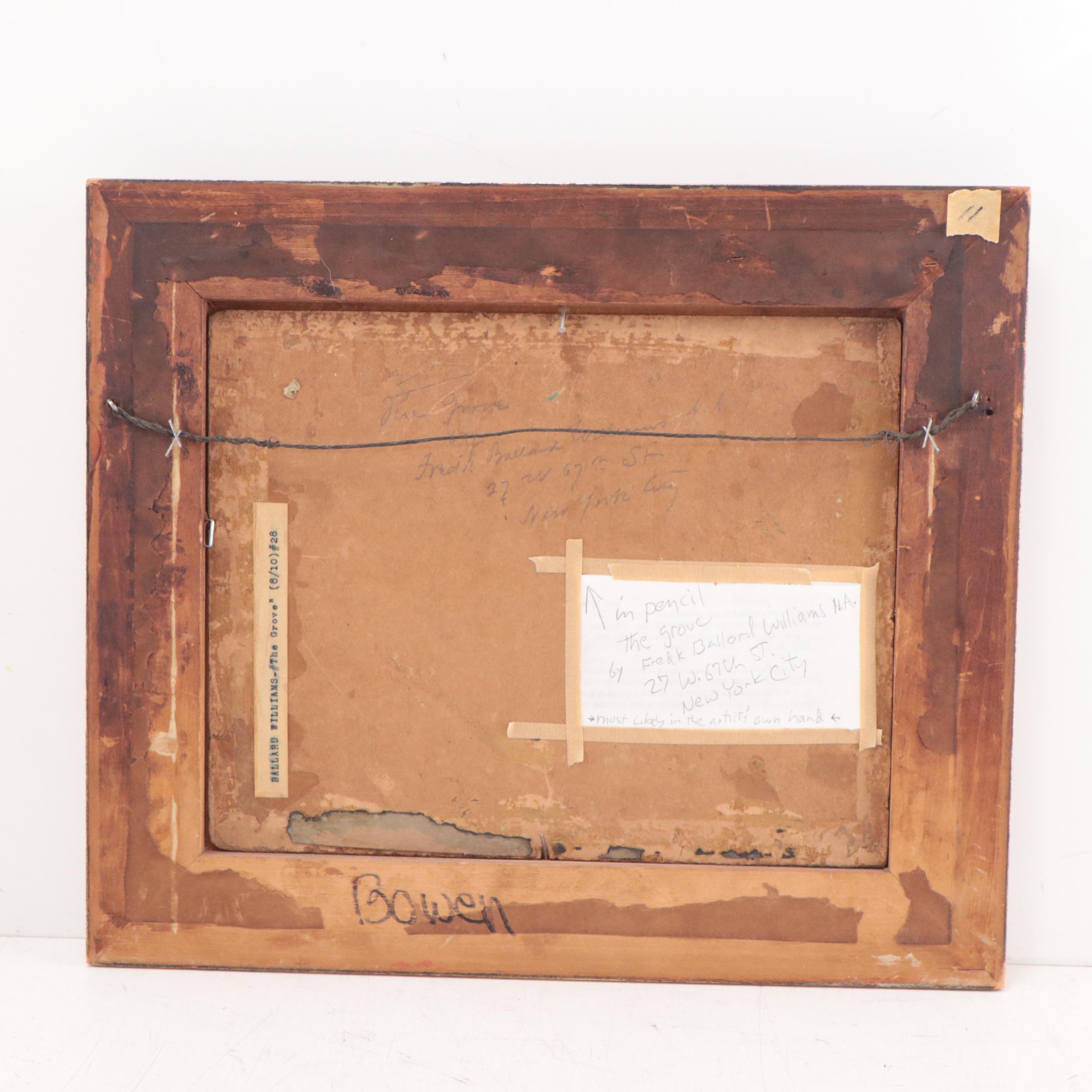 Frederick Ballard Williams Landscape Oil Painting "The Grove"