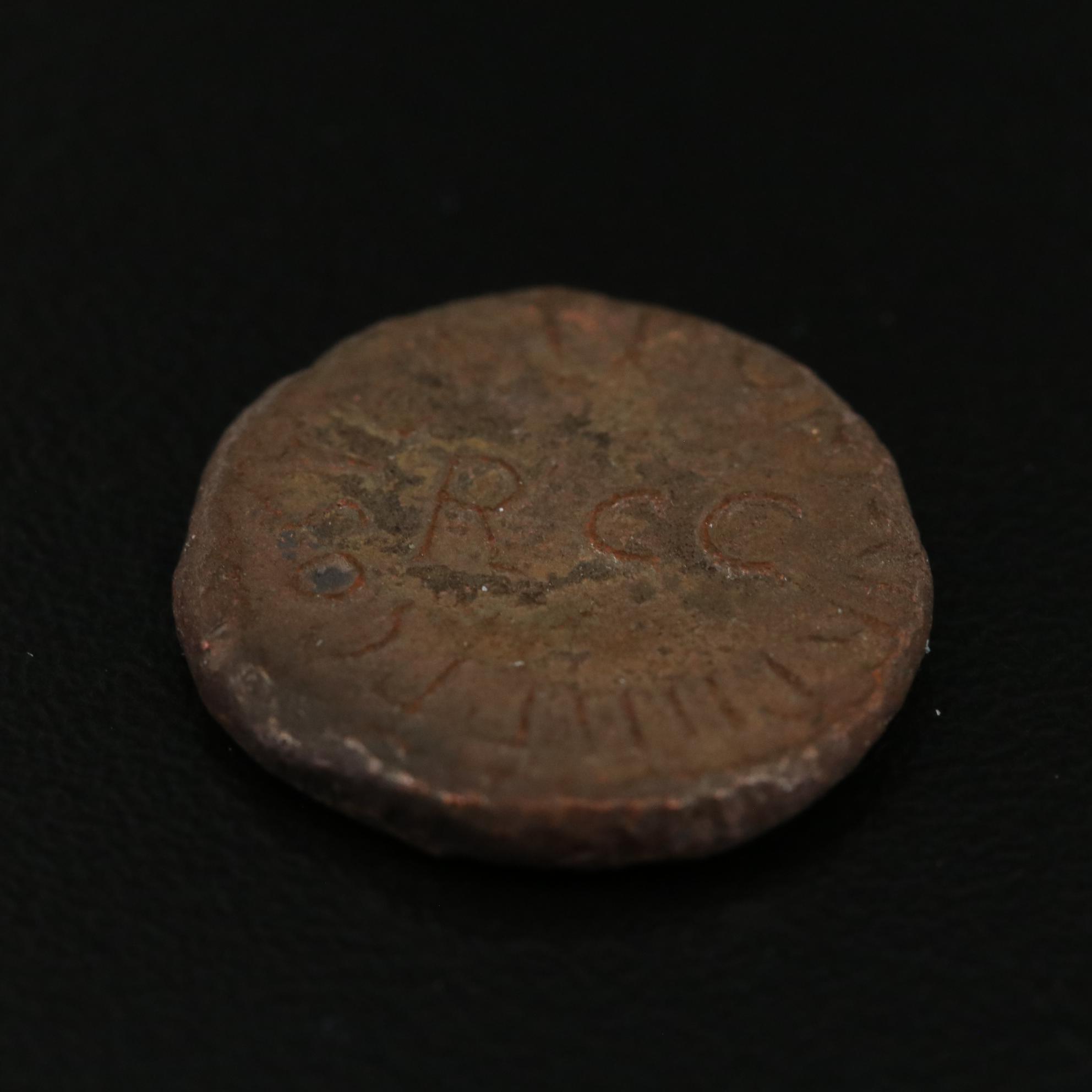 Ancient Roman Imperial Quadrans Coin of Caligula, ca. 37 AD