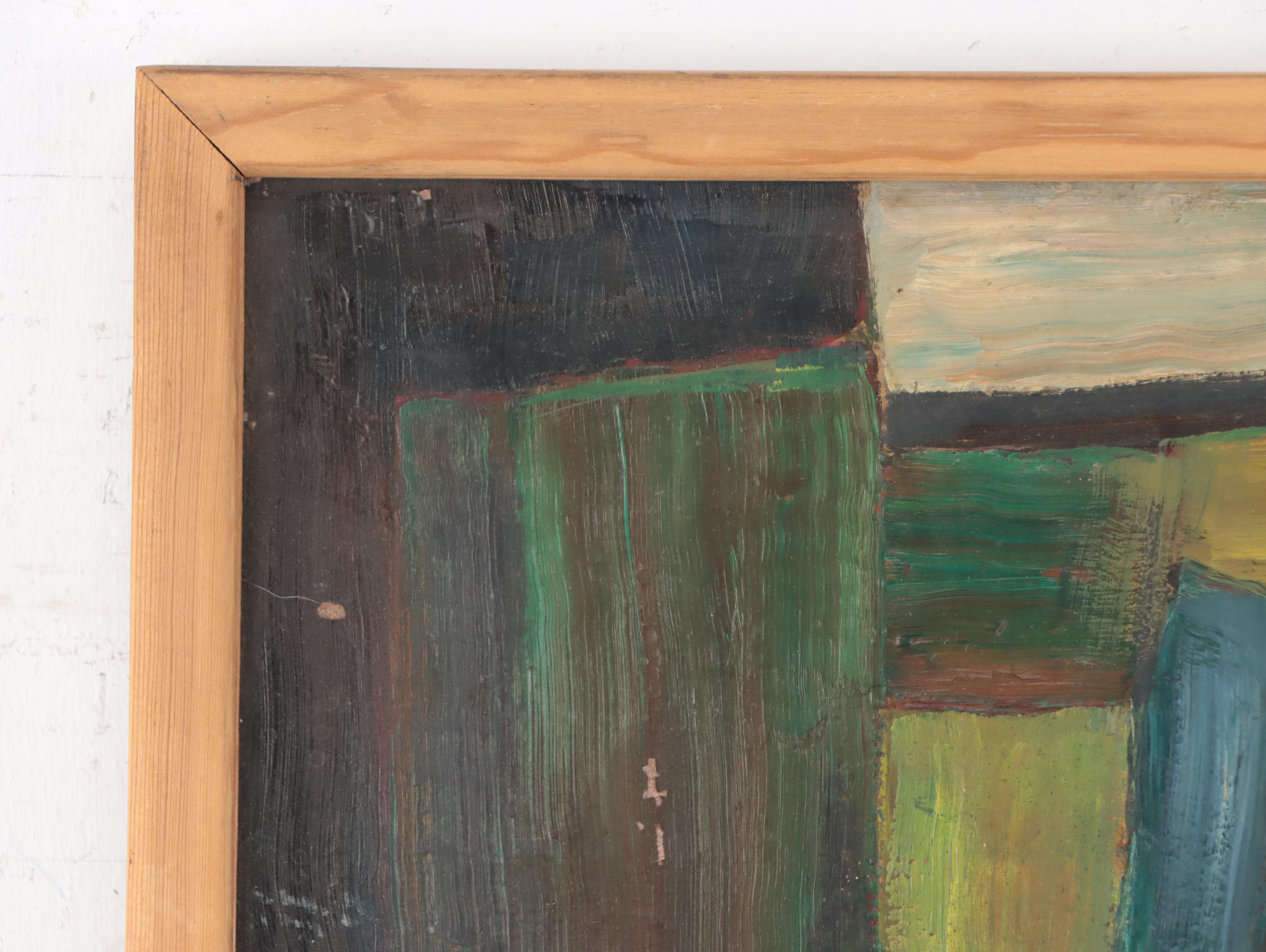 William Ernst Hentschel Oil Painting "Mountain Woman," 1922