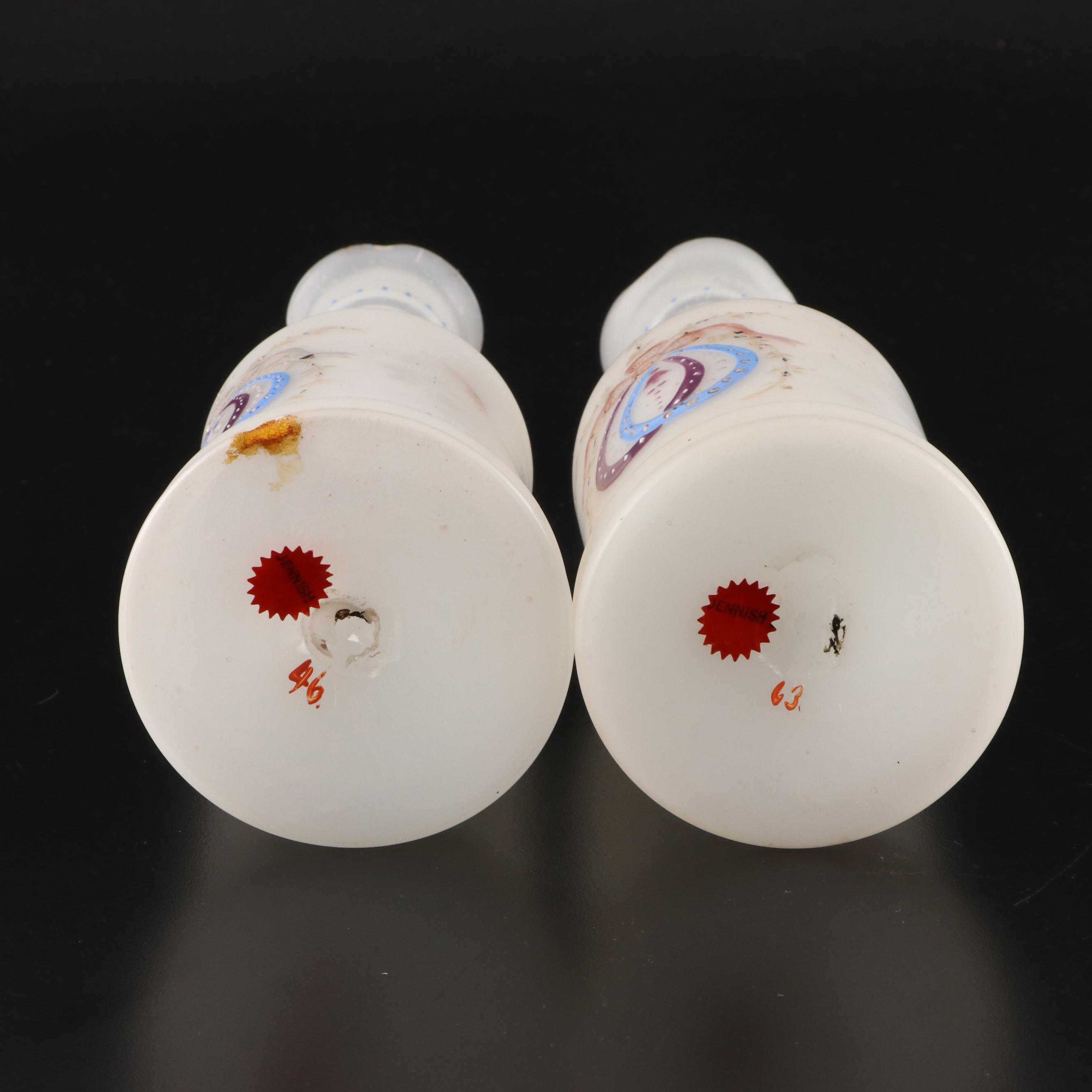 Victorian Bristol Glass and Opaline Glass Bottles, Late 19th Century