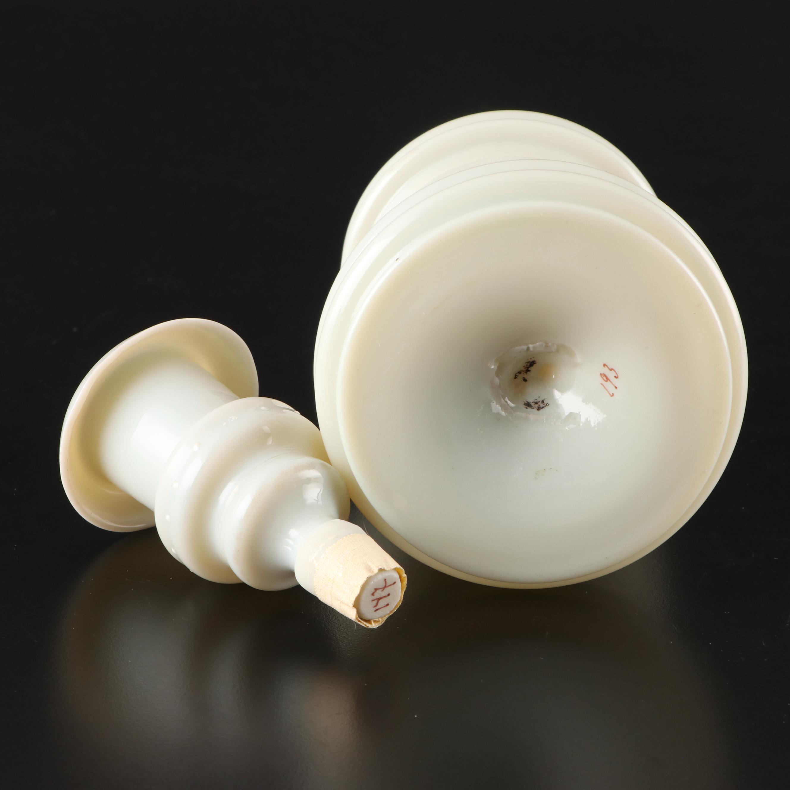 Victorian Bristol Glass and Opaline Glass Bottles, Late 19th Century