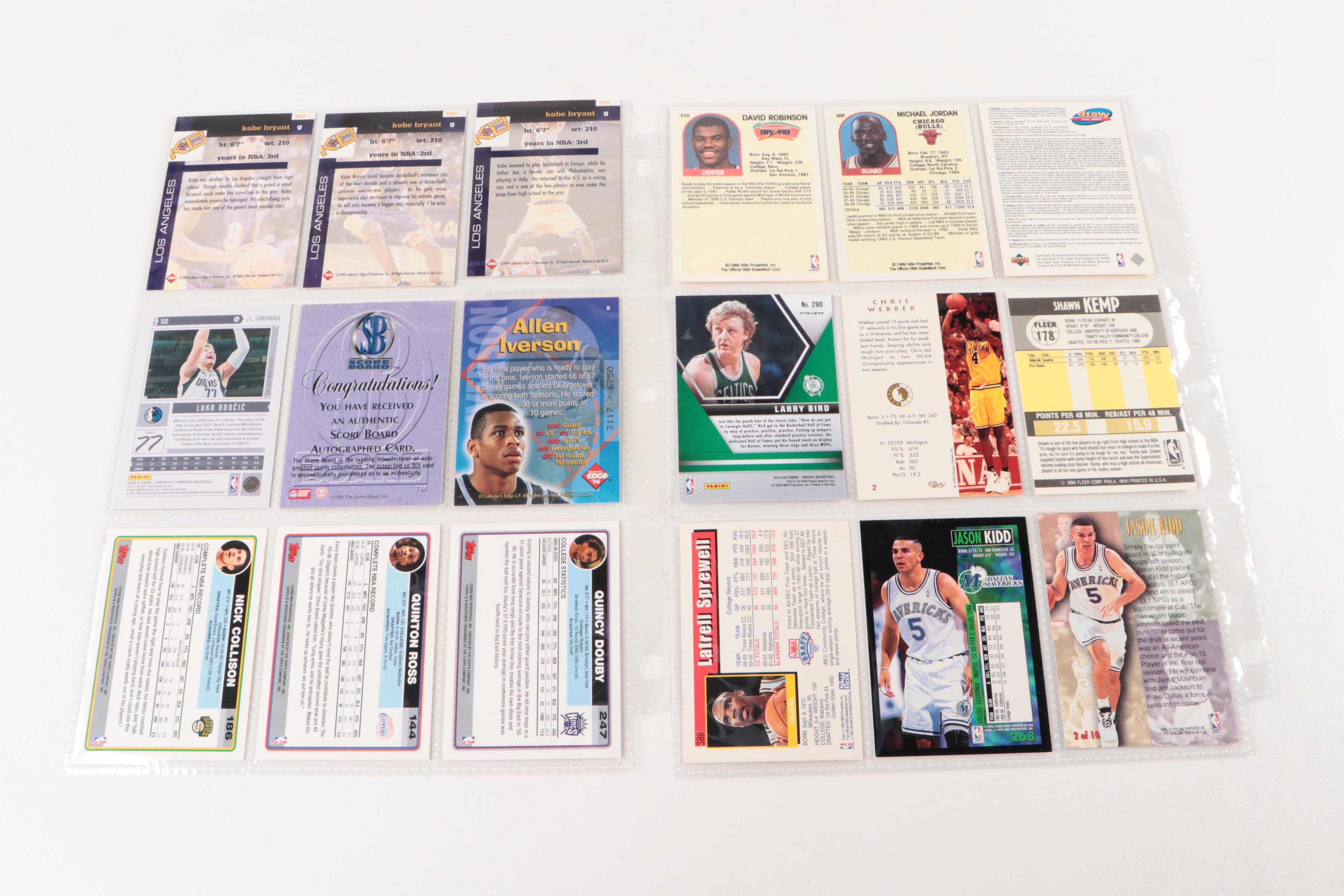 Topps with Other Basketball Cards, Kobe Bryant, Luka Dončić and More 1990s–2021