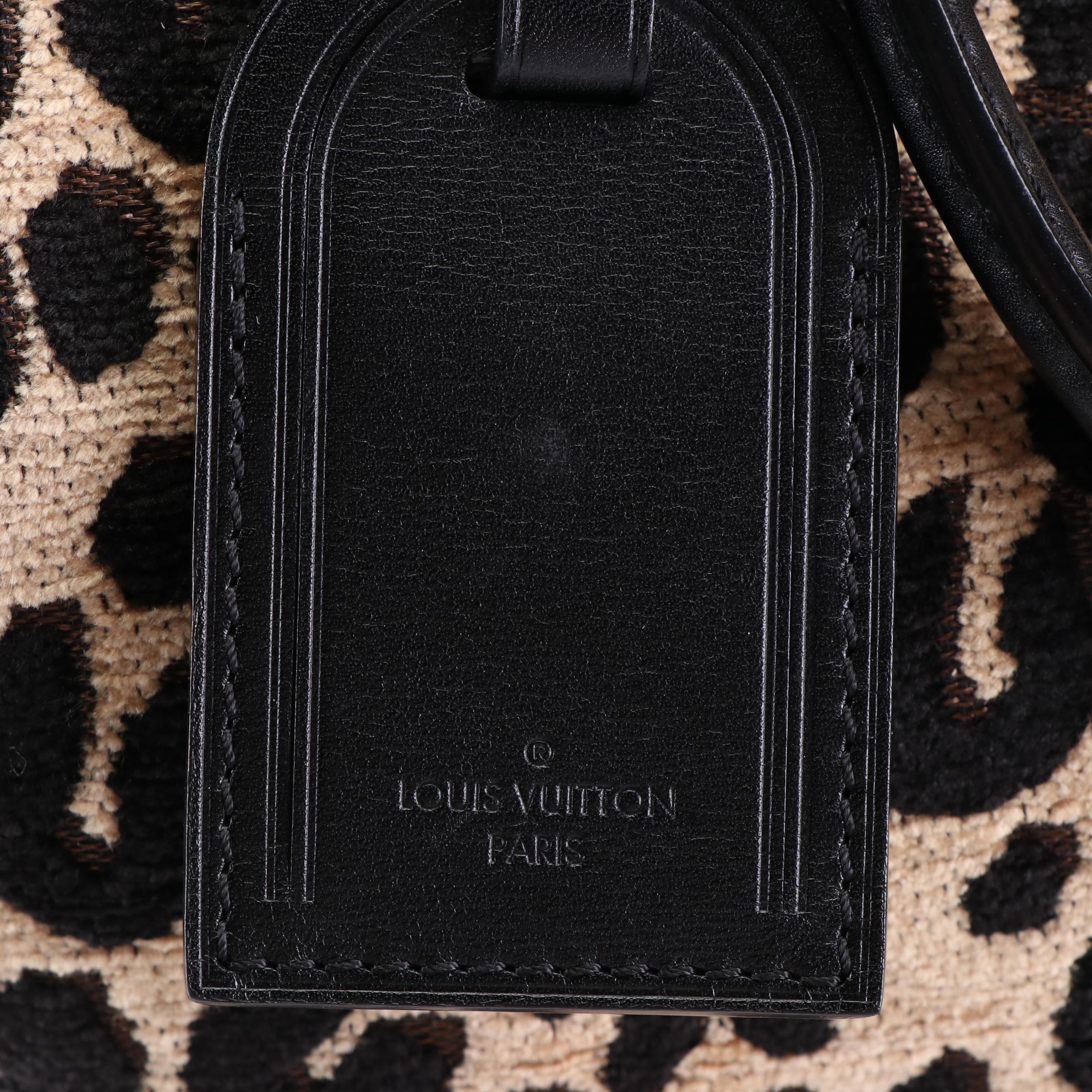 Louis Vuitton Limited Edition Stephen Sprouse Speedy 30 Bag in Leopard Chenille
