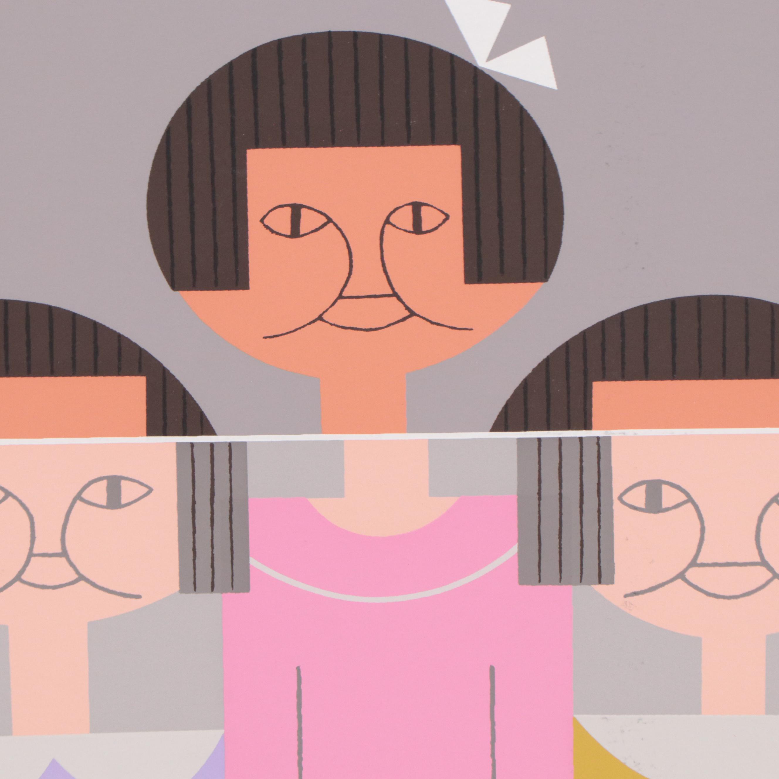 Edie Harper Serigraph "Penny Candy," 1977