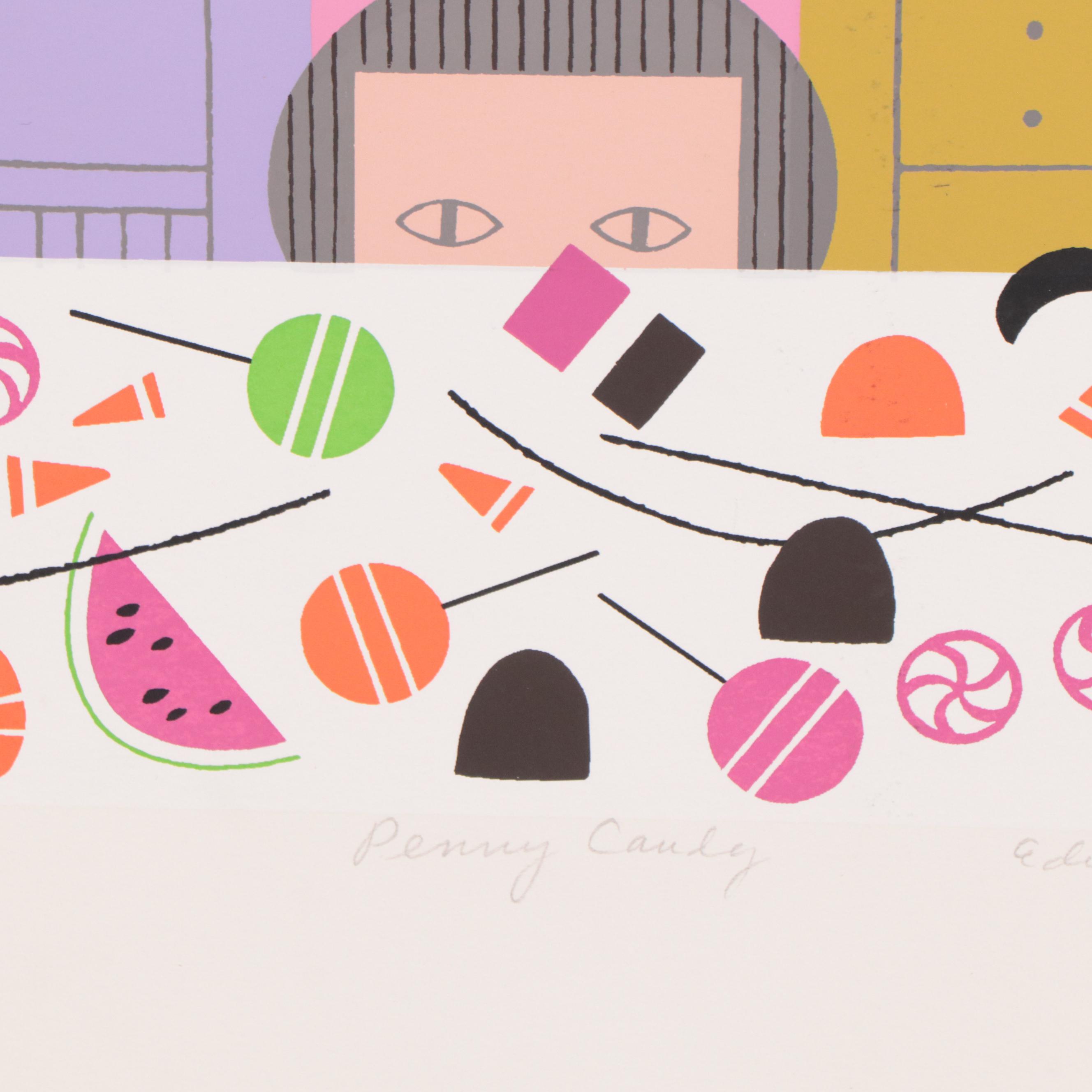 Edie Harper Serigraph "Penny Candy," 1977