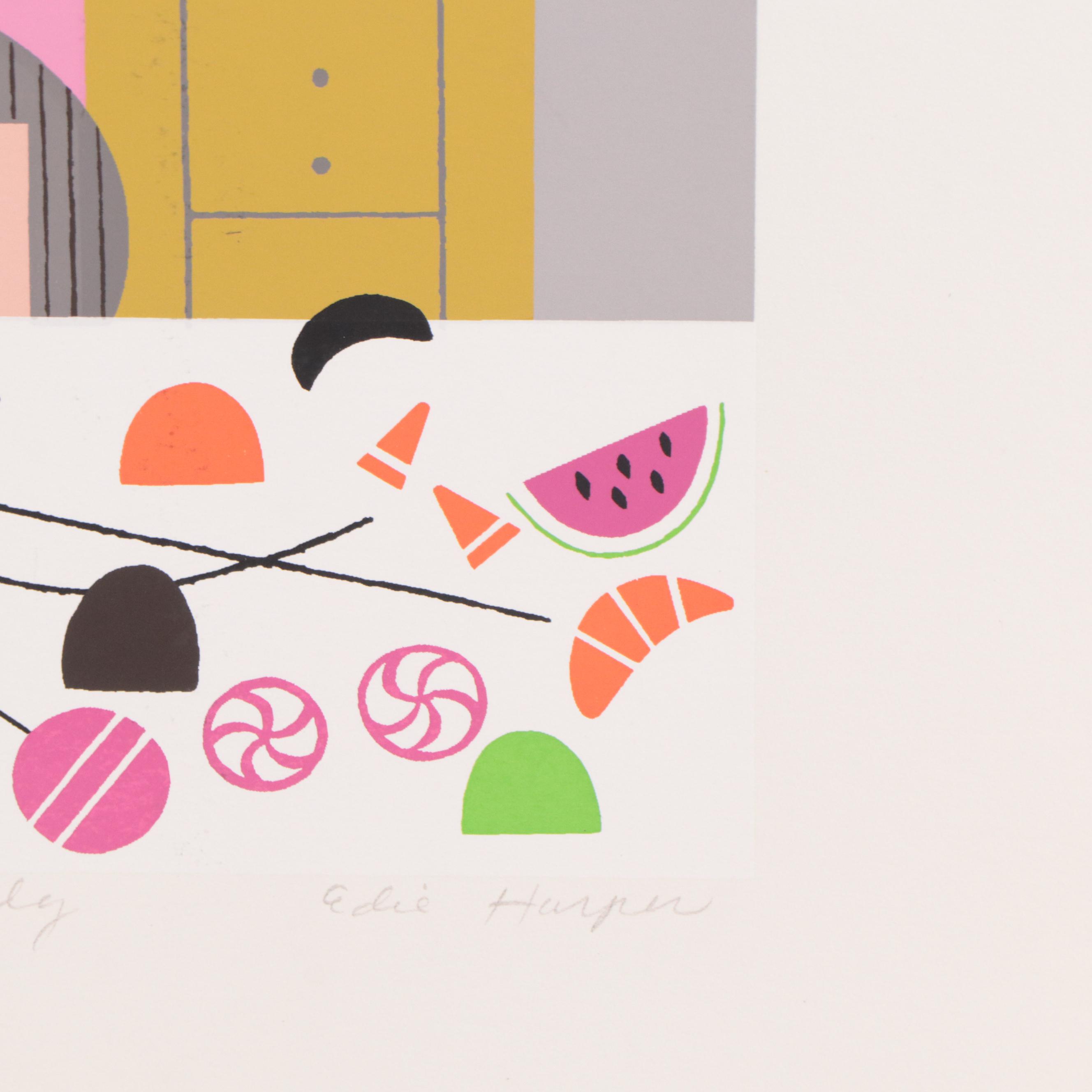 Edie Harper Serigraph "Penny Candy," 1977