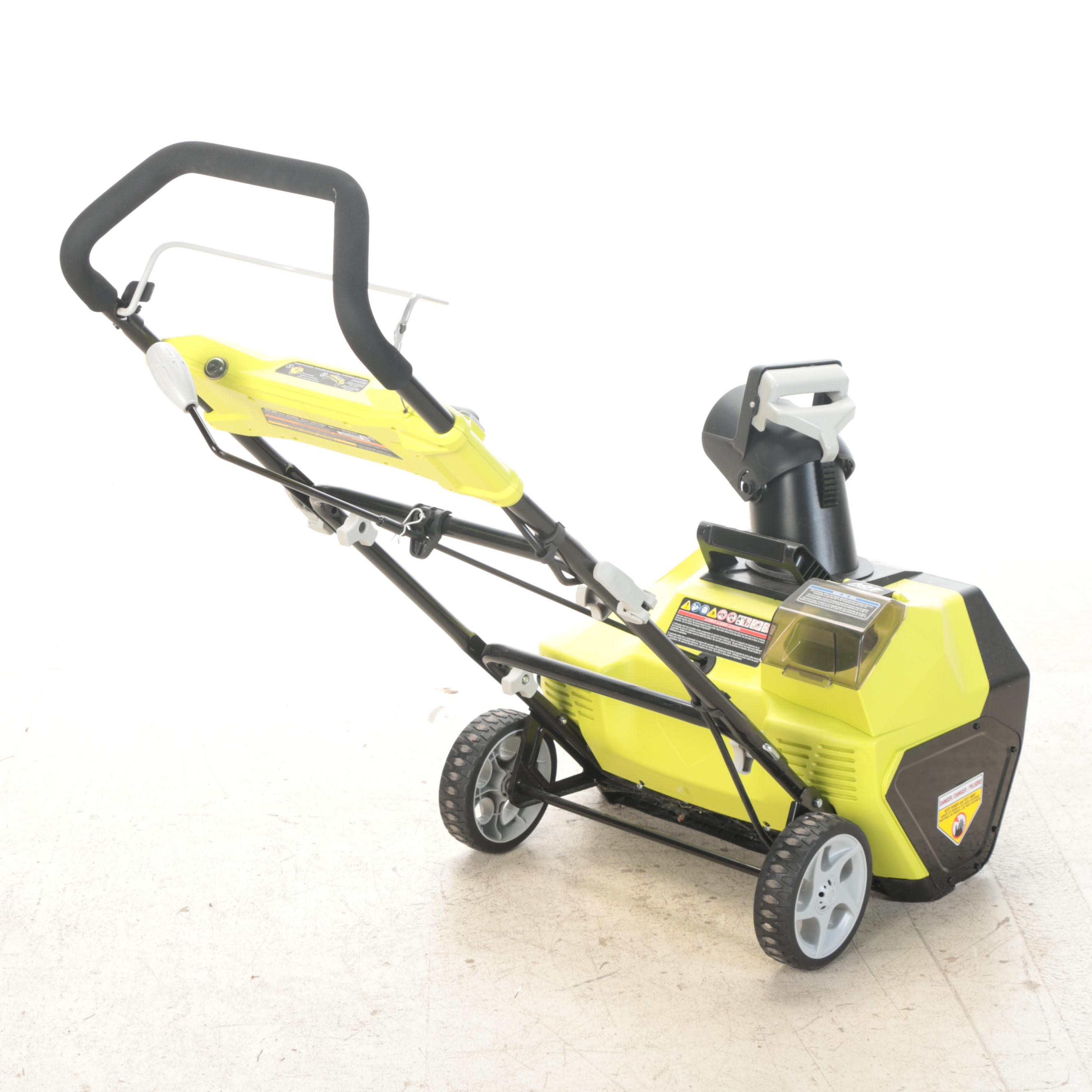 Ryobi 20" Brushless Cordless Snow Blower and Hedge Trimmer With Charger