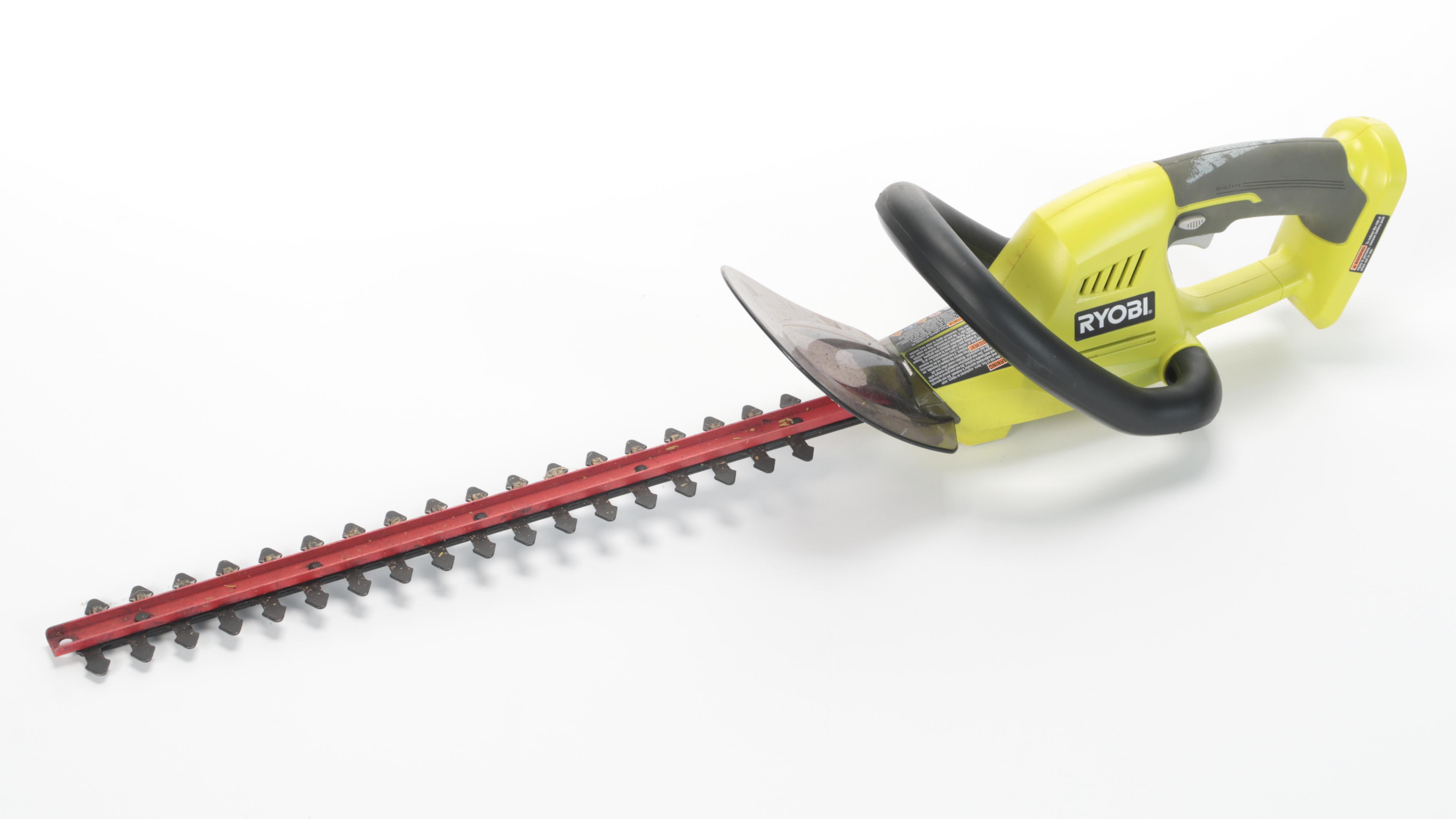 Ryobi 20" Brushless Cordless Snow Blower and Hedge Trimmer With Charger