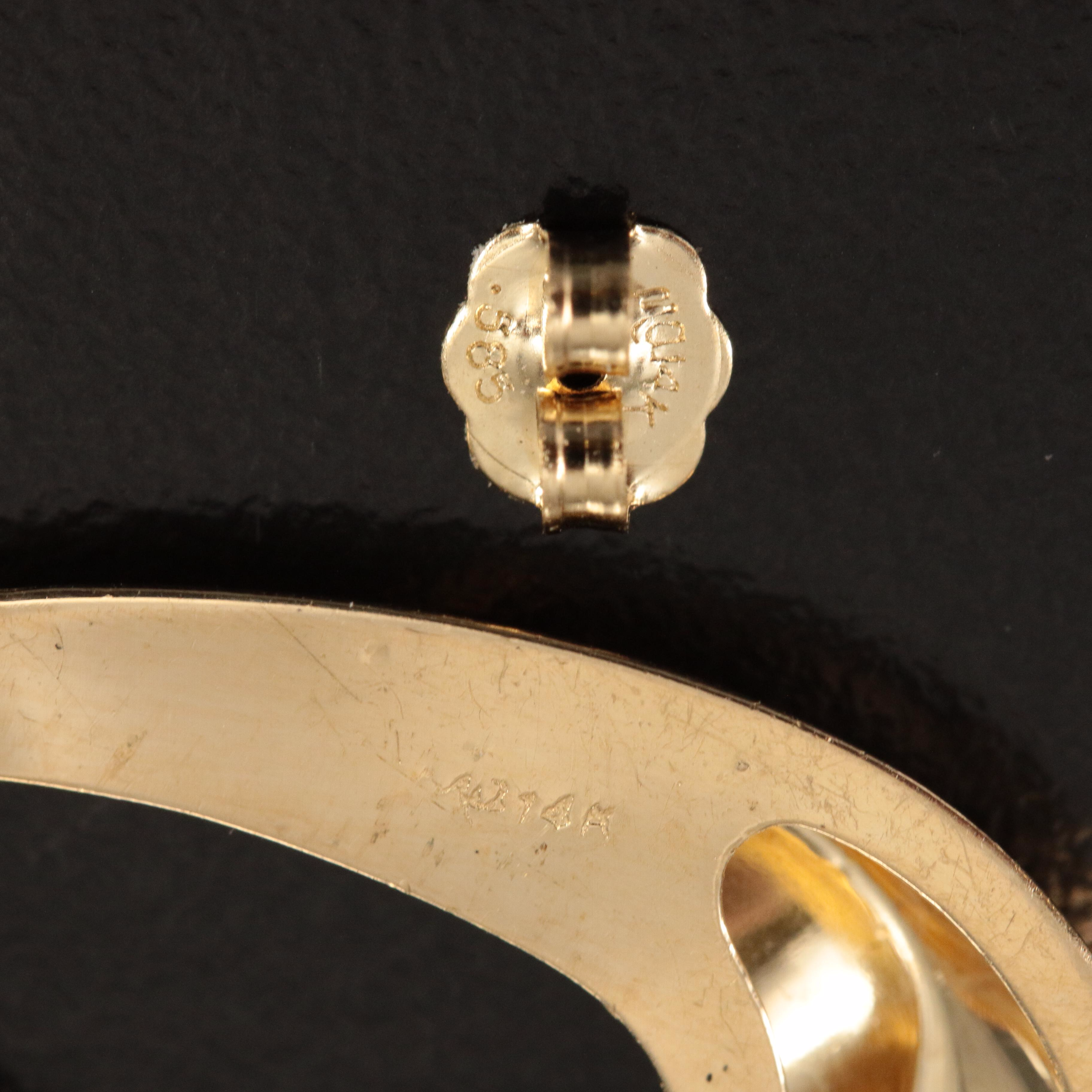 14K Door Knocker Earrings