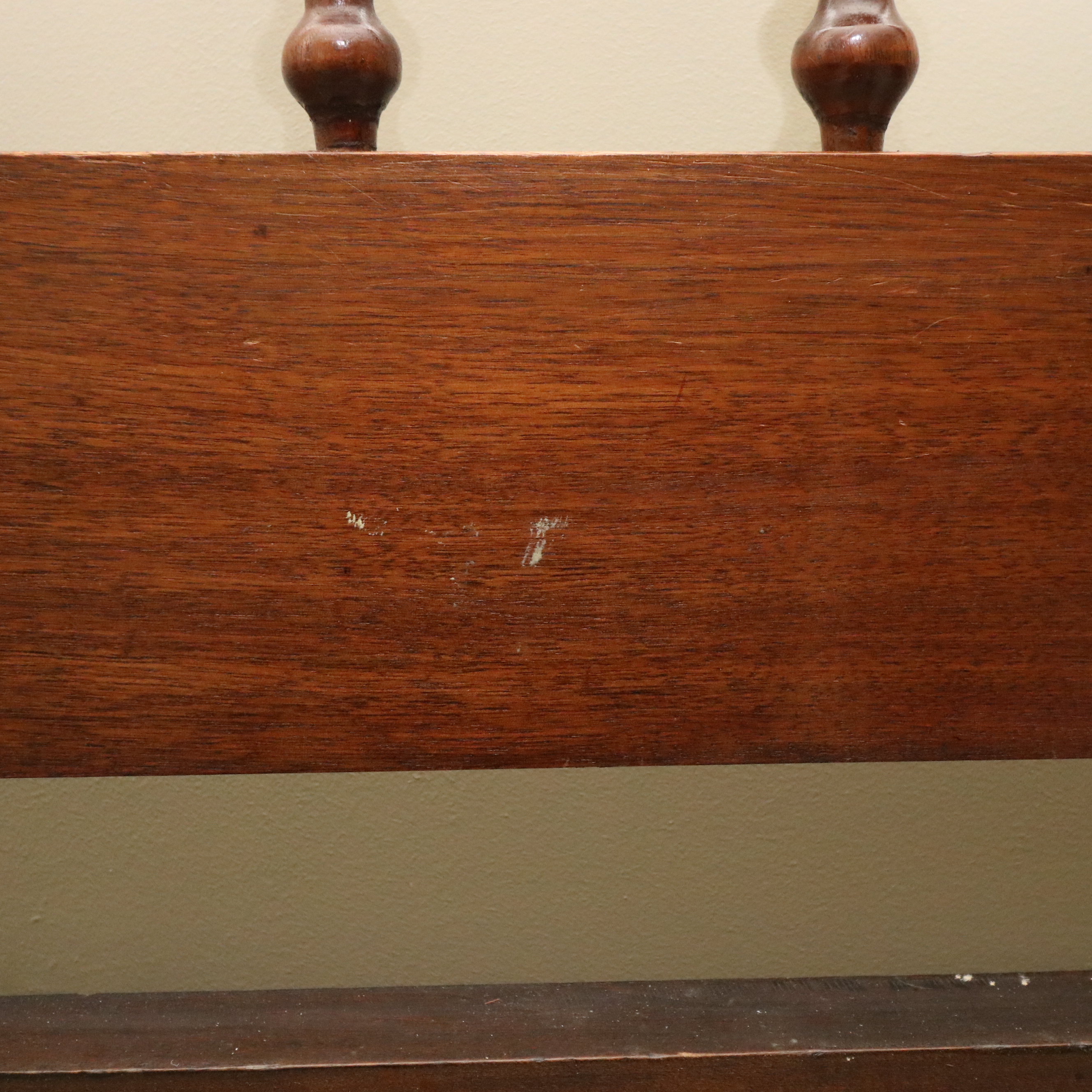 Walnut Four-Poster Spindle Full Bed, Late 19th Century