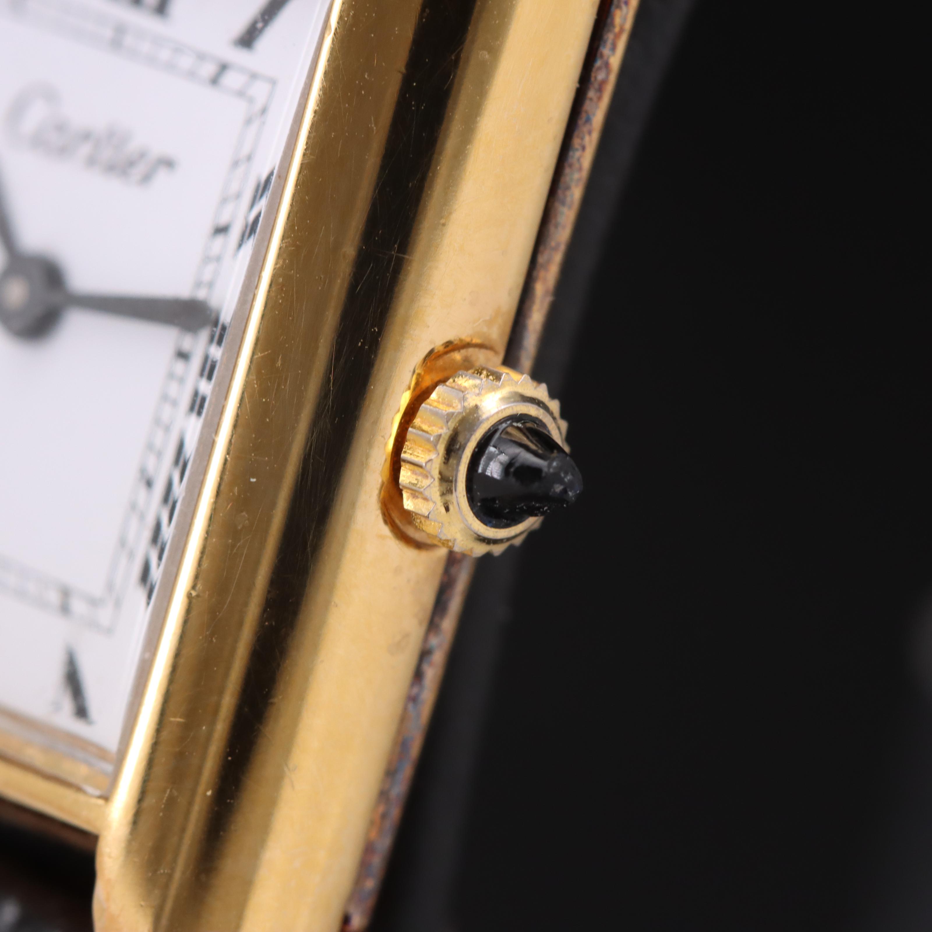 1980s Cartier Tank Hand-Wind Watch