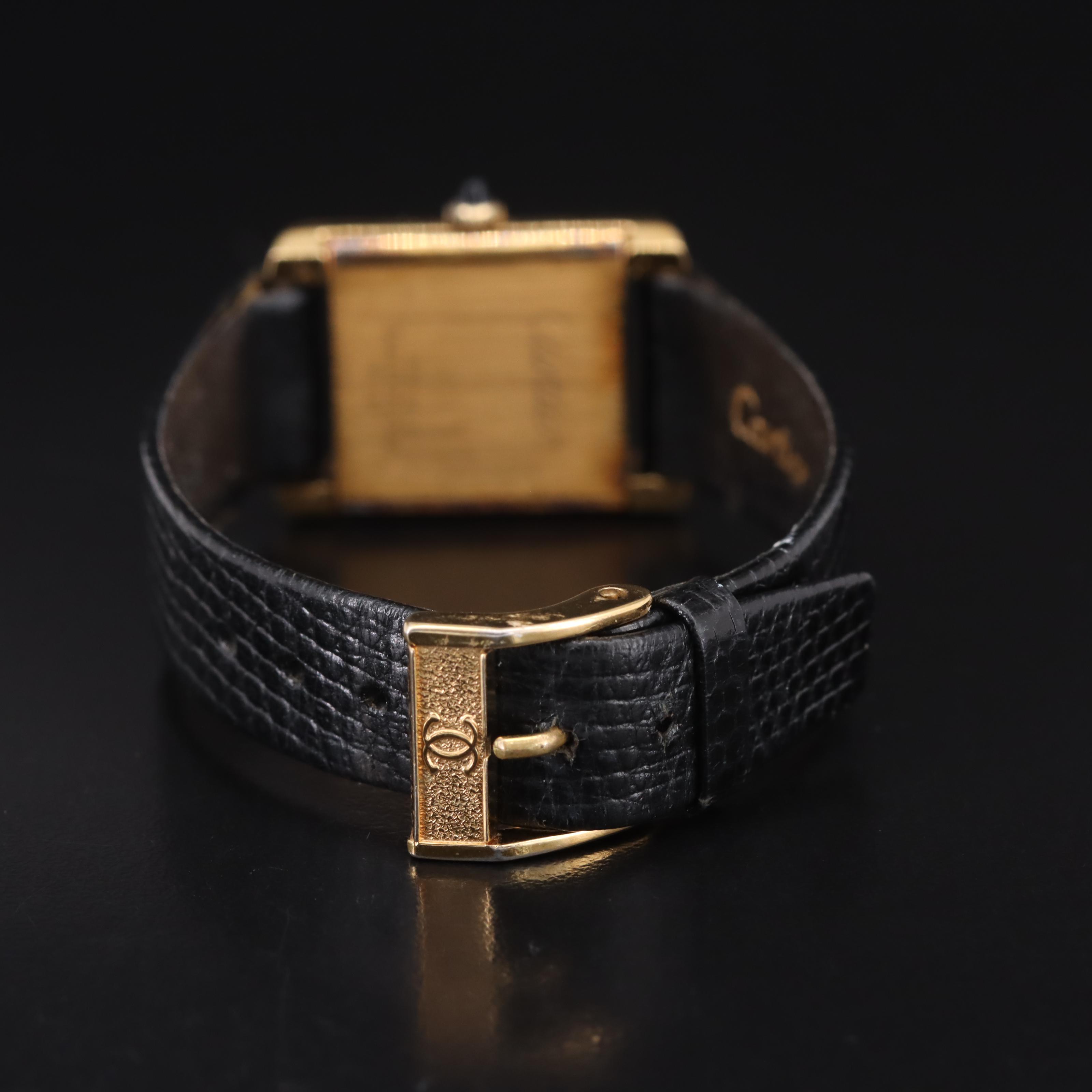 1980s Cartier Tank Hand-Wind Watch