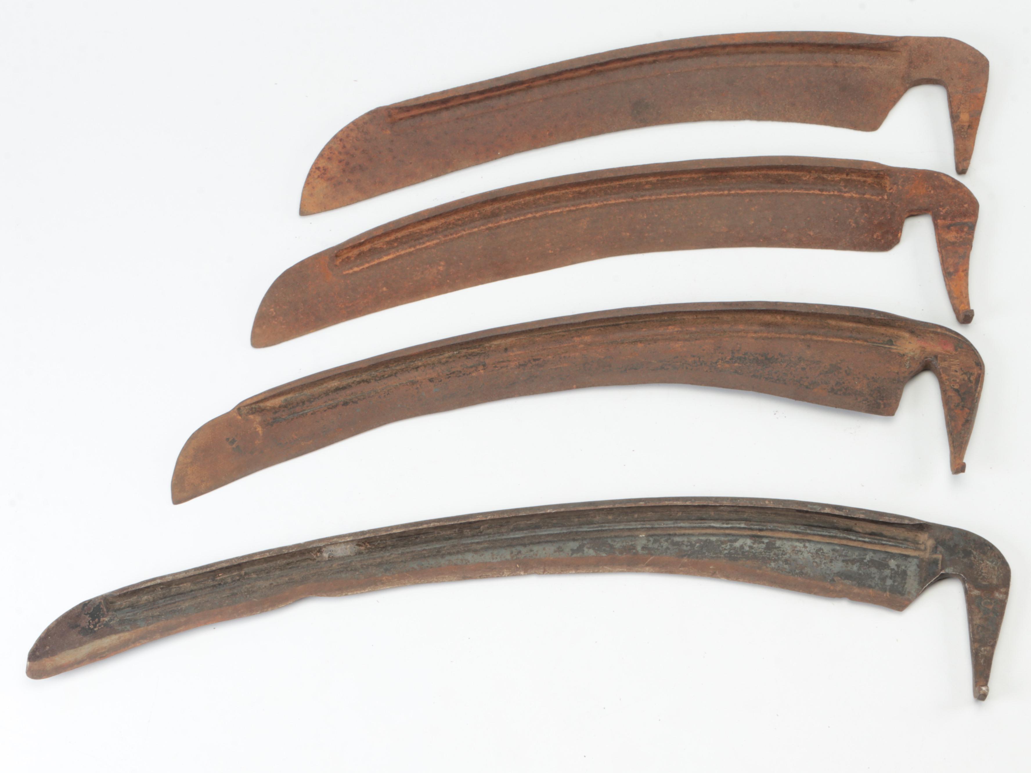 Antique Draw Knives and Logging Saws with Handles