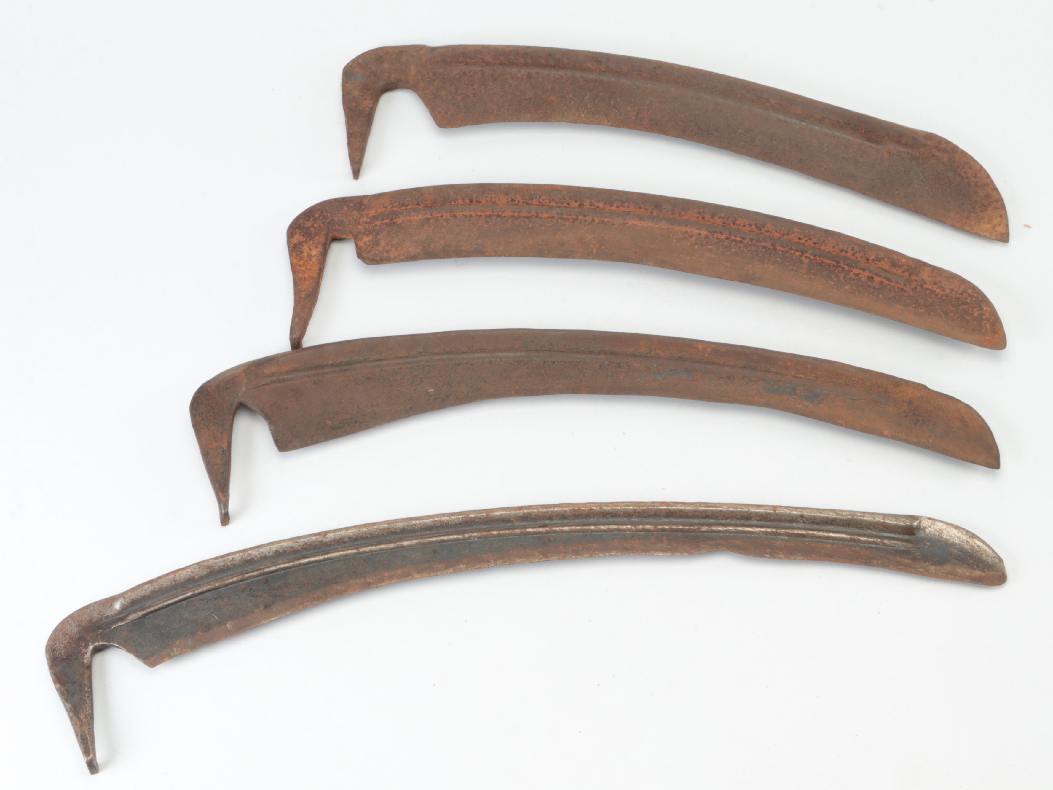 Antique Draw Knives and Logging Saws with Handles