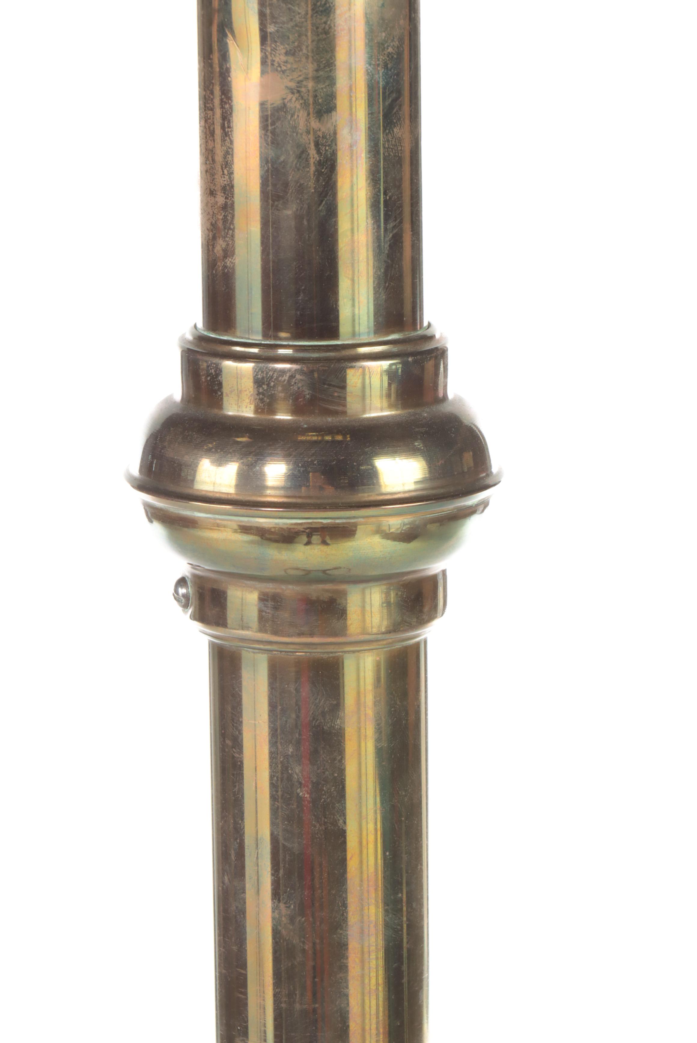 Tubular Brass Hall Tree, 20th Century