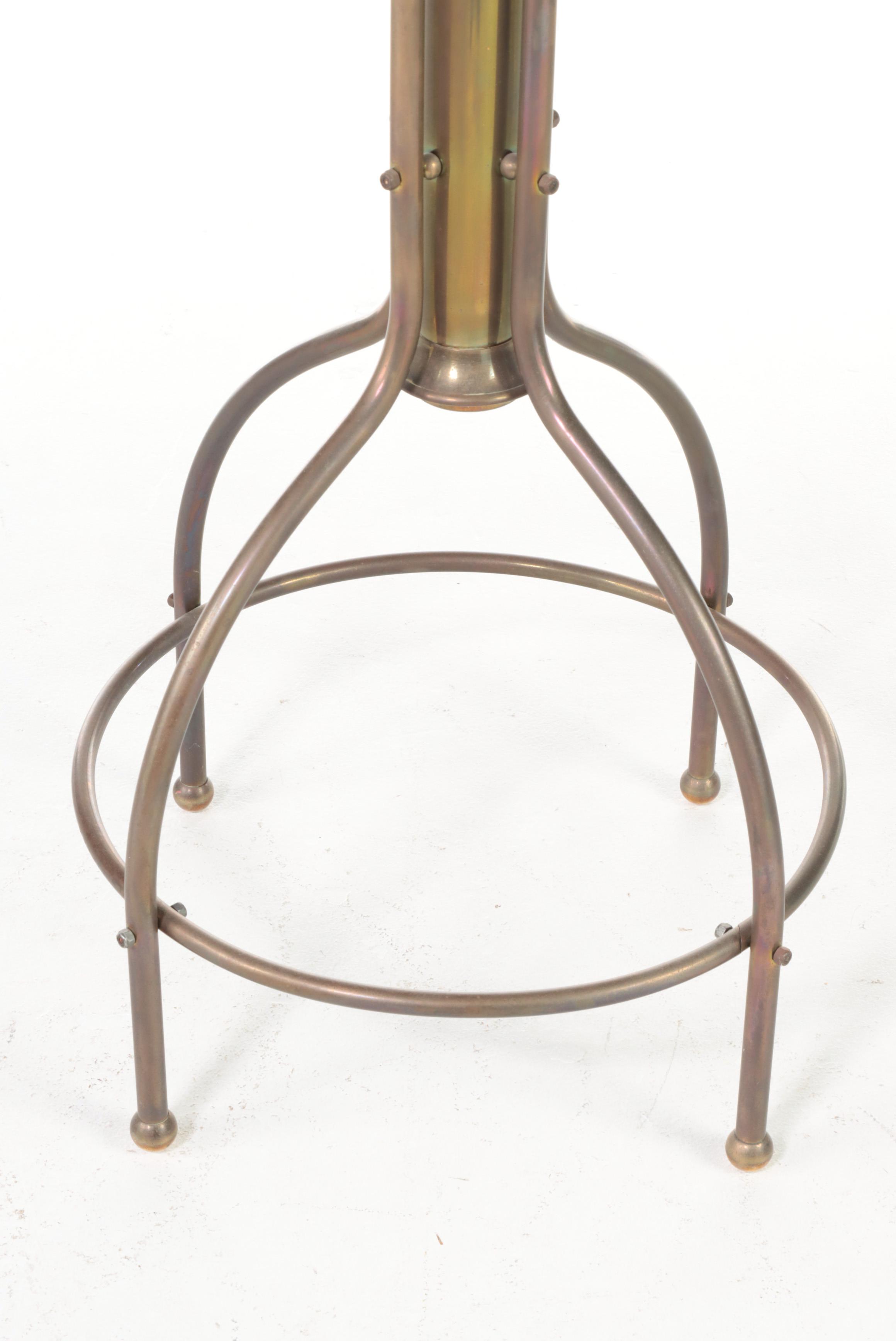 Tubular Brass Hall Tree, 20th Century