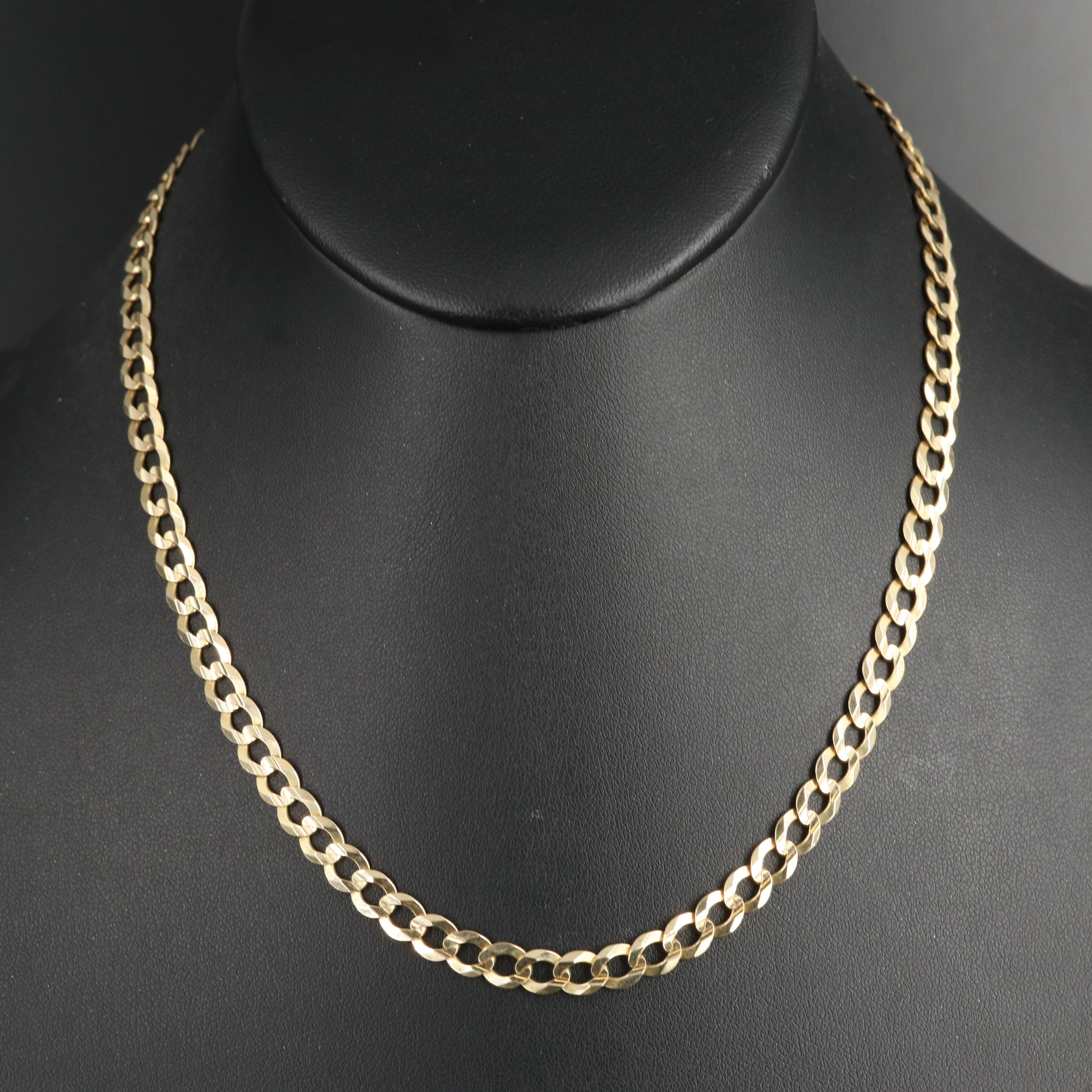 Italian 10K Curb Chain Necklace
